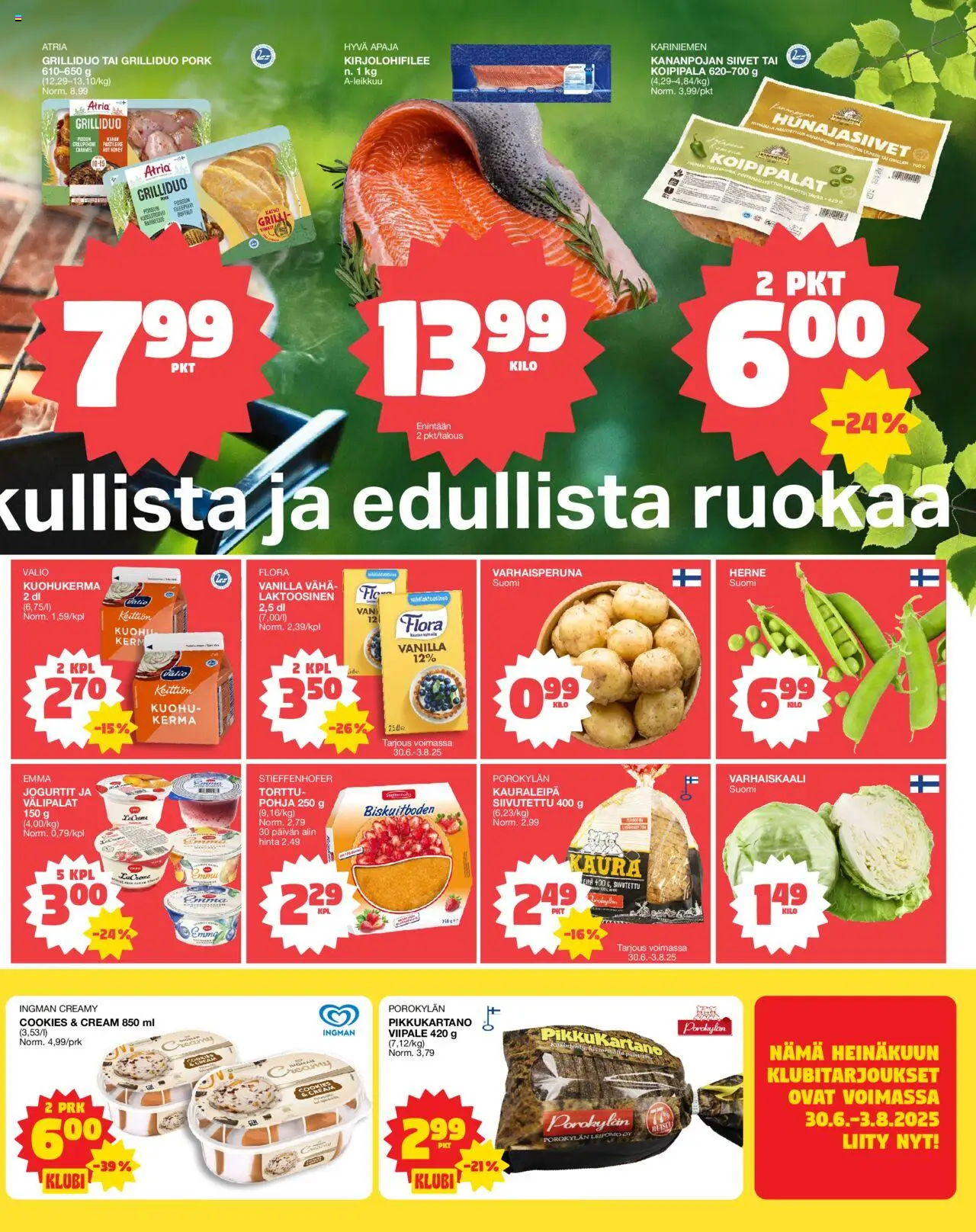 | Sivu: 3 | Tuotteet: Grilli, Leipomo, Kaura, Kerma