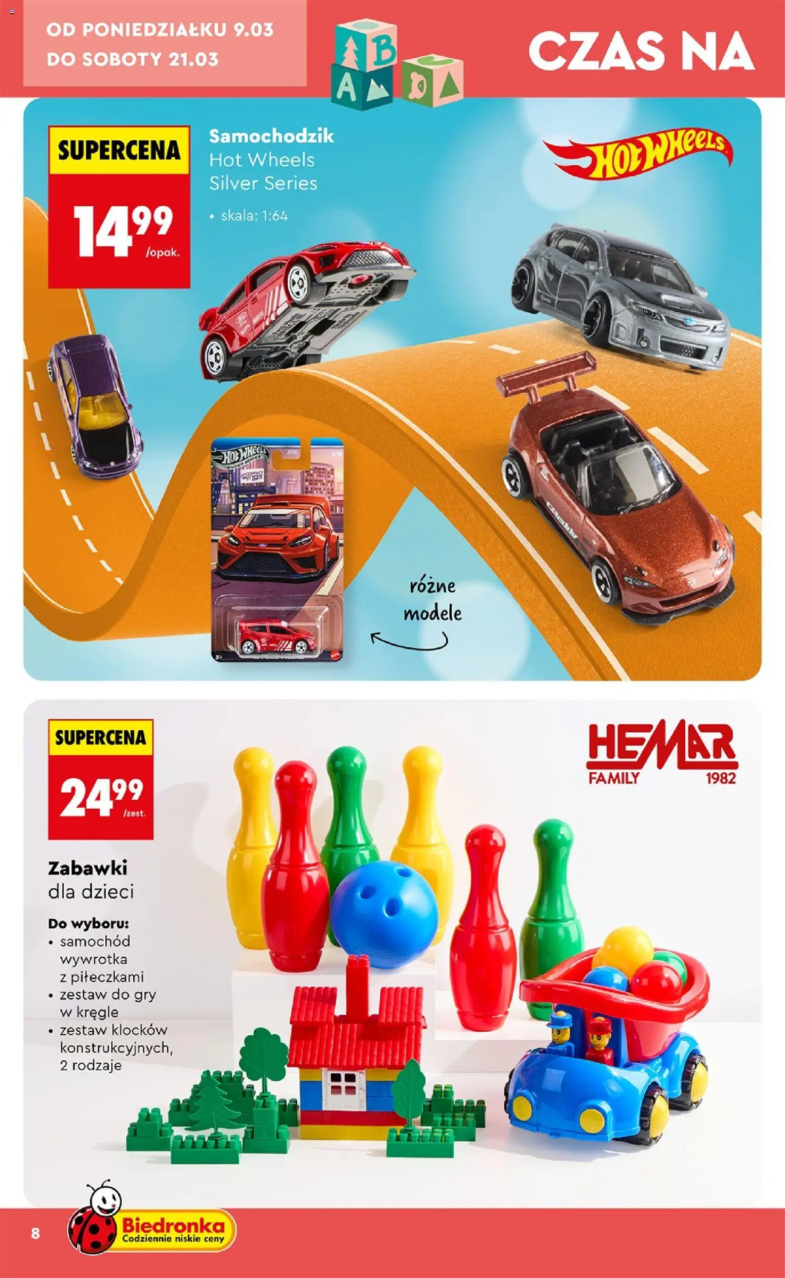 Biedronka gazetka - Hity i inspiracje od 07.03.2026 | Strona: 8 | Produkty: Zabawki dla dzieci, Gry