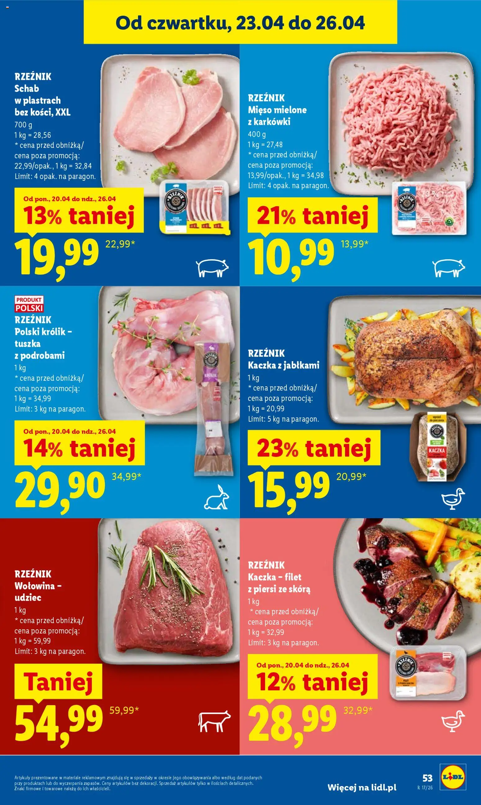 Lidl Polsko leták od 23.04.2026 | Strana: 53 | Produkty: Filet