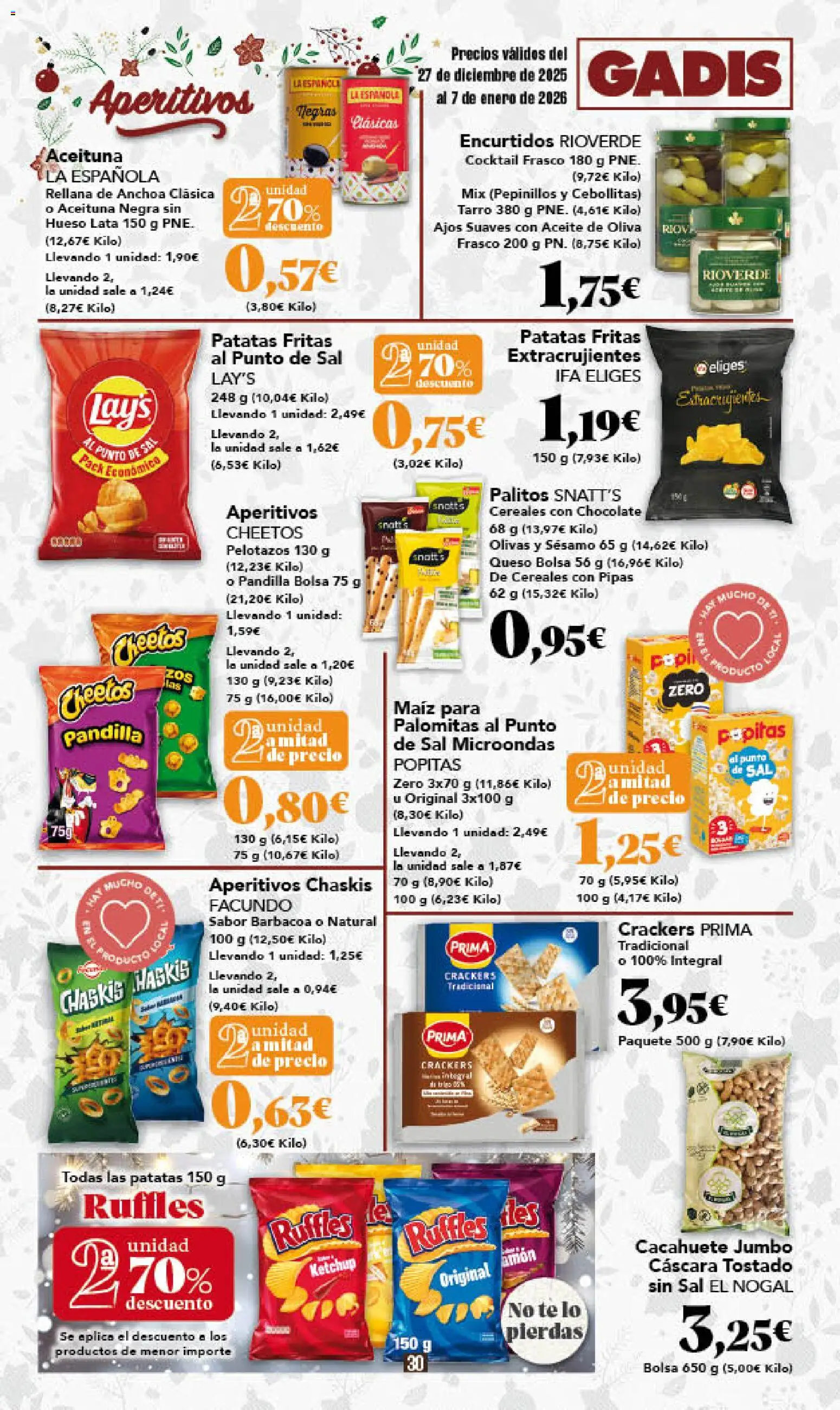 Gadis - folleto │ válido desde el 27.12.2025 | Página: 30 | Productos: Aceite, Cereales, Barbacoa, Anchoa