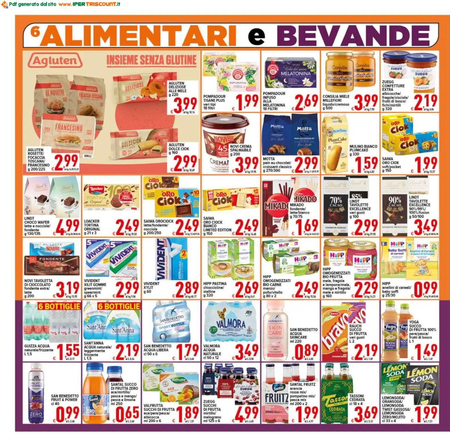 Volantino Ipertriscount del 29.04.2026 | Pagina: 6 | Prodotti: Mele, Croissant, Cacao, Succo di frutta