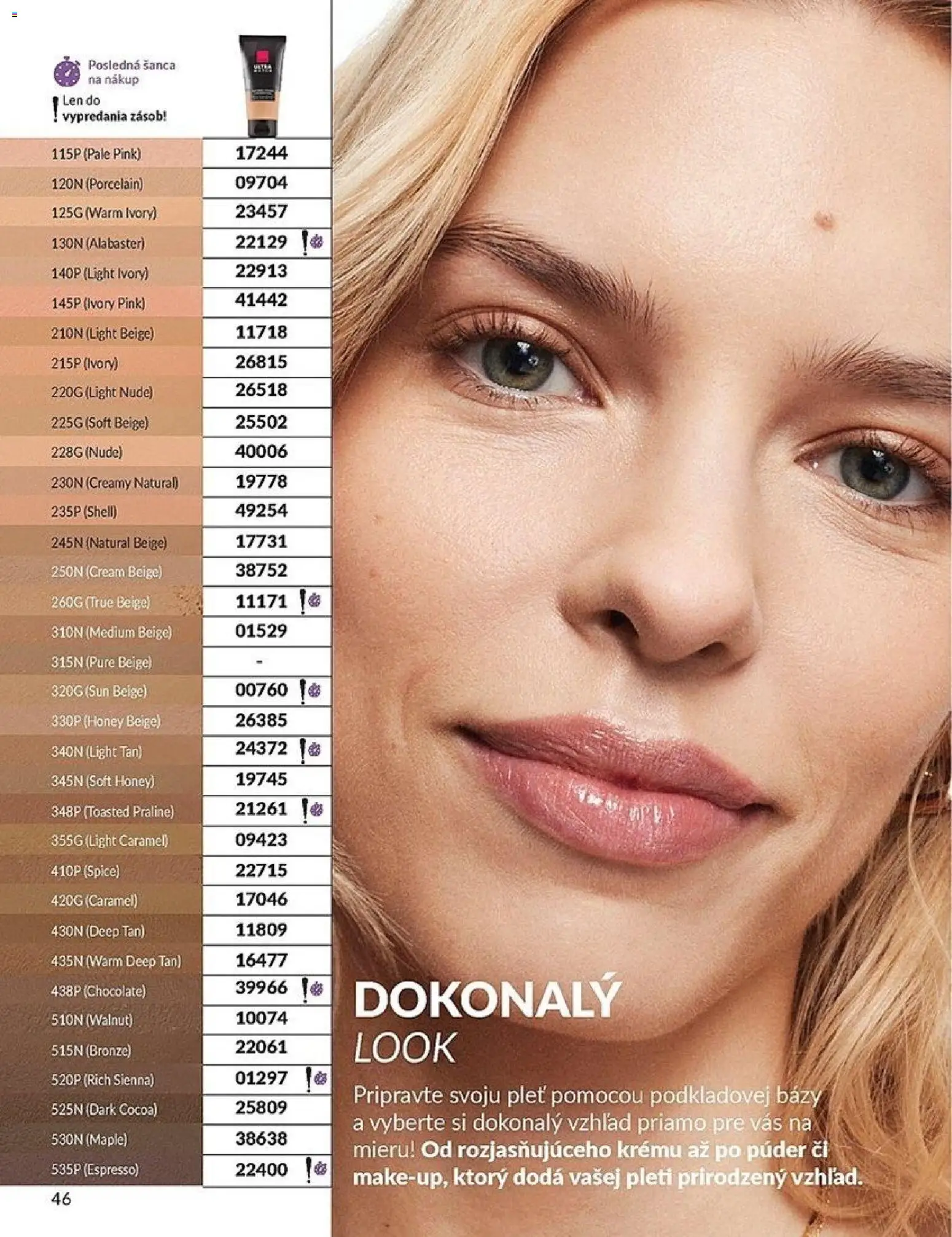 Nové Avon akcie – leták je platný od 01.01.2026 | Strana: 46 | Produkty: Púder