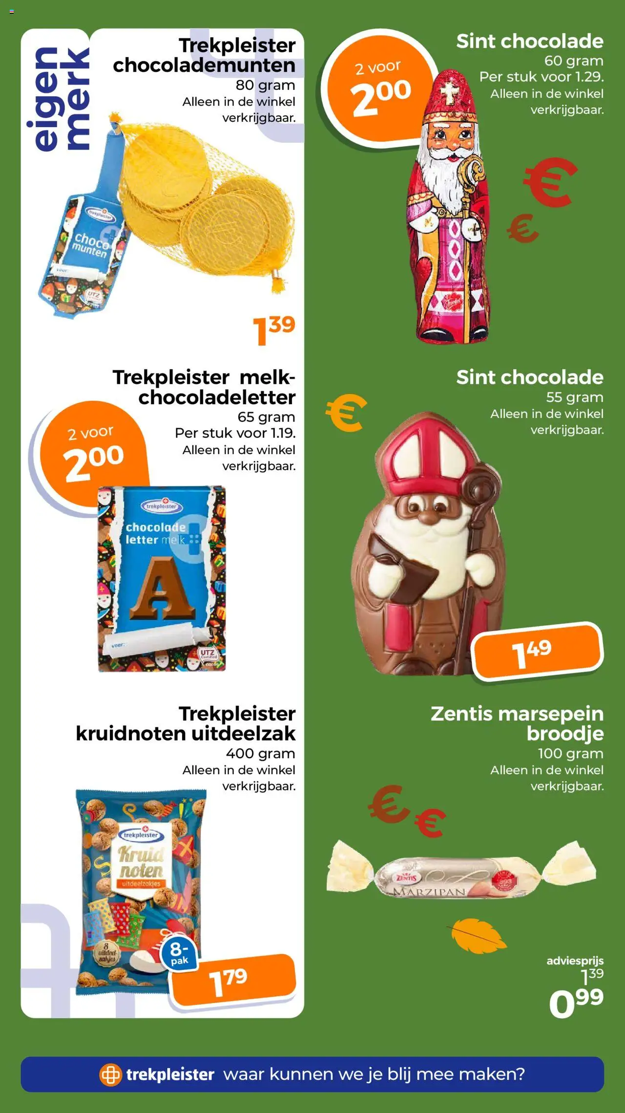 {H1} | Pagina: 42 | Producten: Melk, Chocolade, Noten, Broodje
