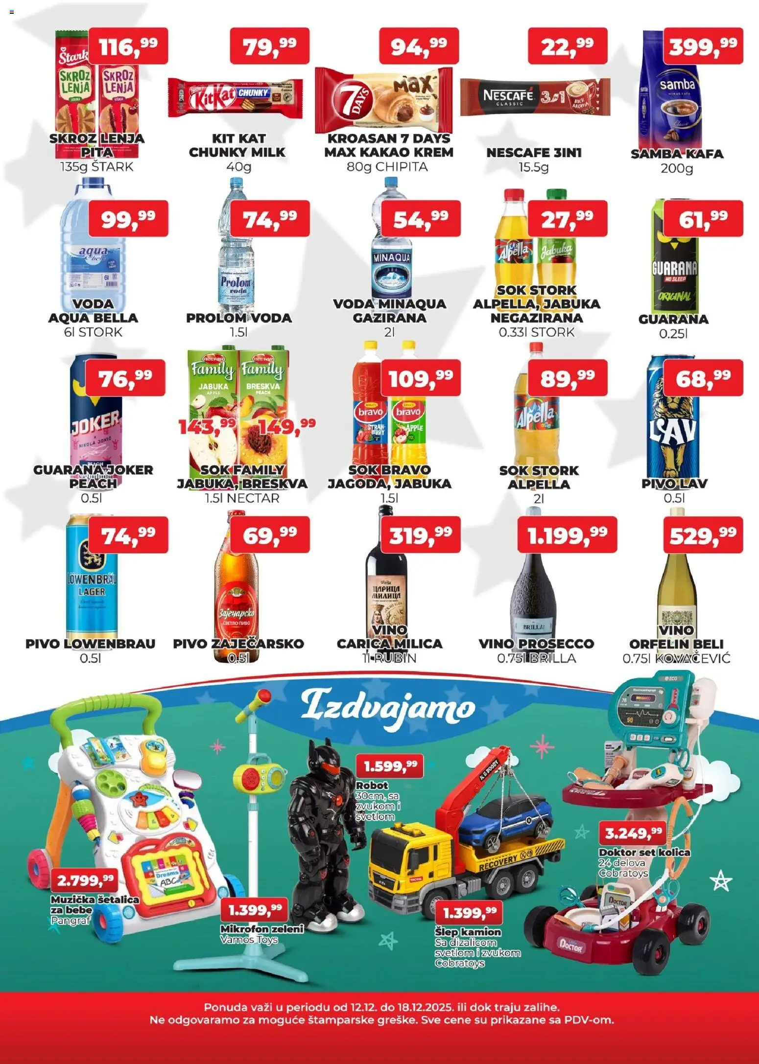 Plus Cash & Carry katalog - važi od 12.12.2025 | Strana: 3 | Proizvode: Kolica, Kroasan, Mikrofon, Vino