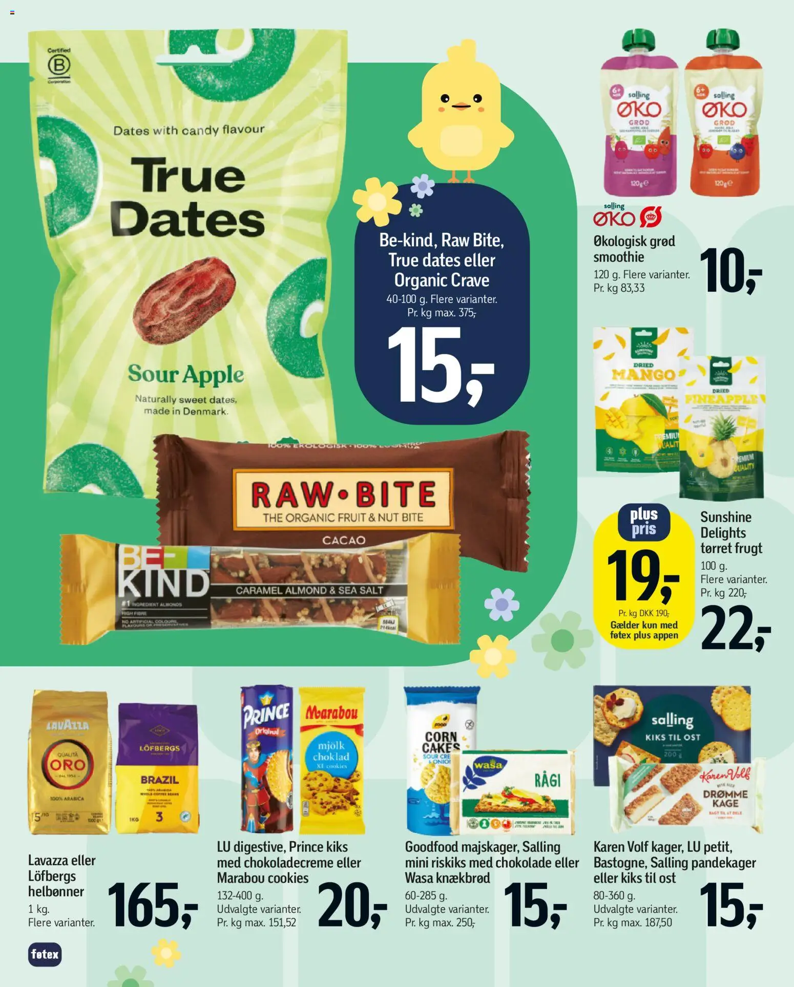 Føtex tilbudsavis – gyldig fra 27.03.2026 | Side: 46 | Produkter: Cookies, Salt, Knækbrød, Tørret frugt