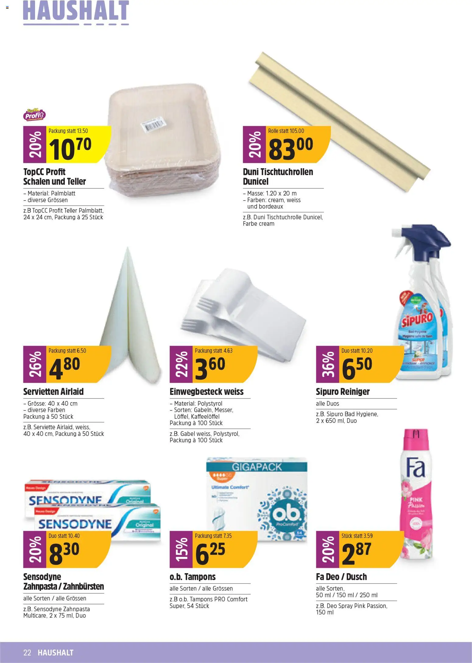 TopCC Aktionen – gültig ab 09.02.2026 | Seite: 22 | Produkte: Bad, Zahnpasta