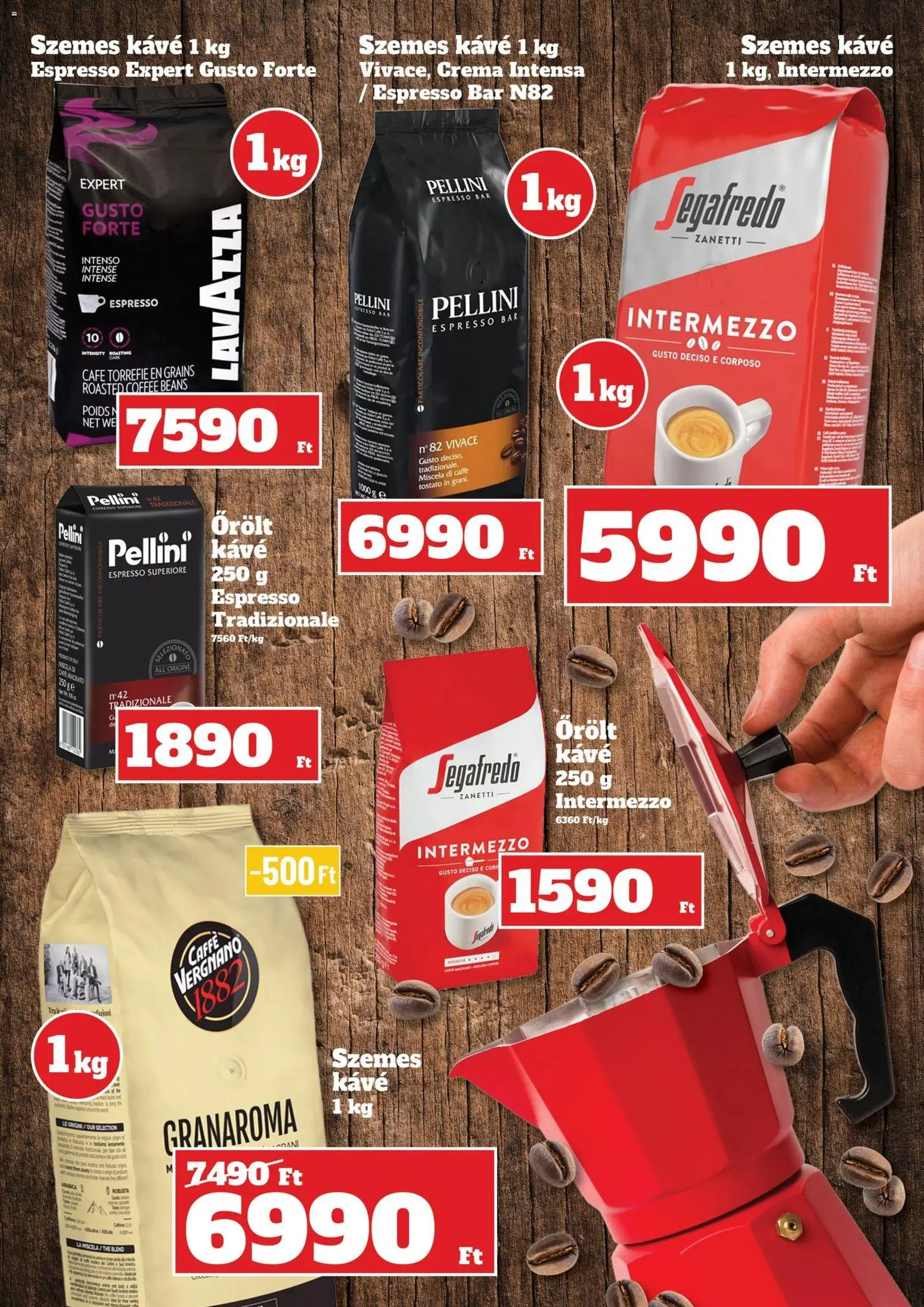 Family Diszkont akciós ujság - amely érvényes a következő dátumtól: 02.04.2026 | Oldal: 13 | Termékek: Kávé, Szemes kávé