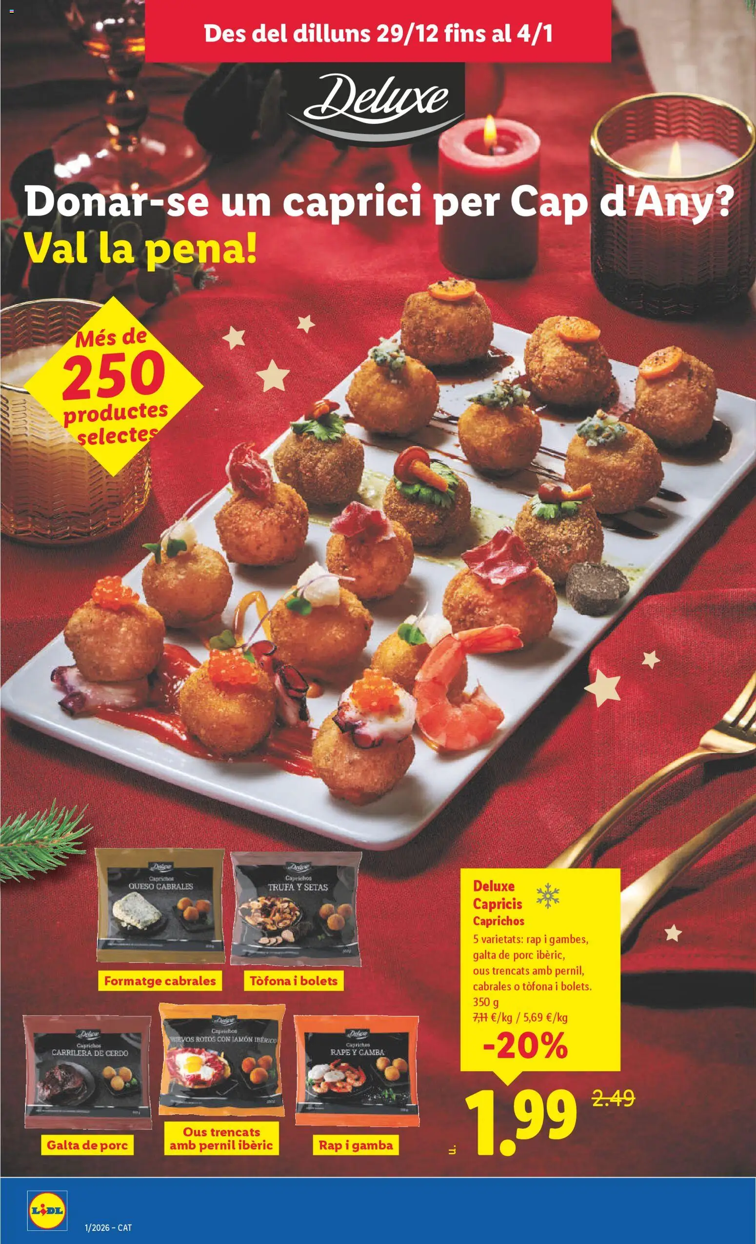 Lidl folleto │ válido desde el 29.12.2025 | Página: 12 | Productos: Jamón ibérico, Jamón, Cerdo, Gamba