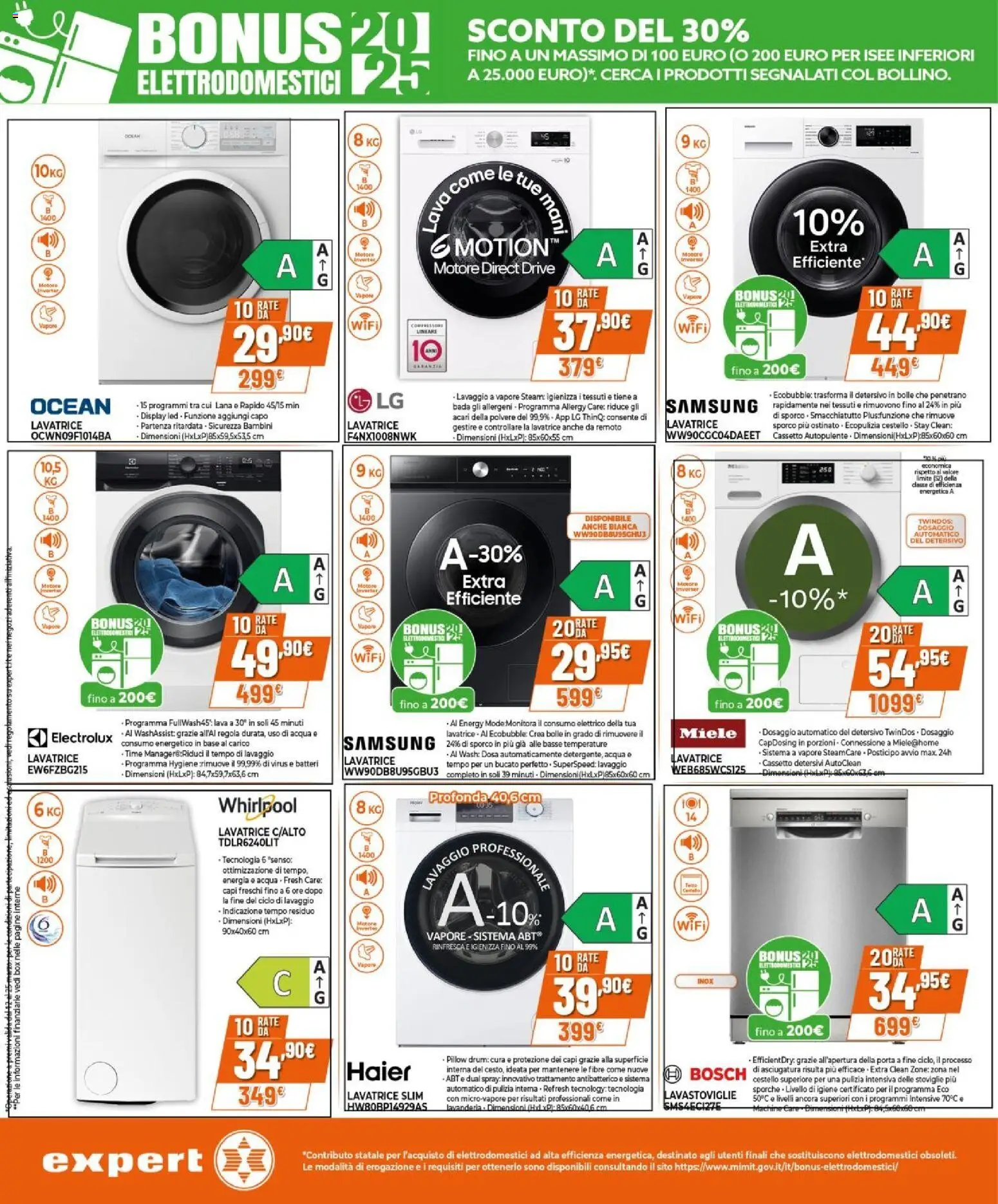 Volantino Expert del 12.03.2026 | Pagina: 3 | Prodotti: Compressore, Lavatrice, Miele, Samsung