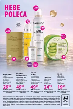 Pogląd oferty "PUREDERM maski hydrokolagenowe ze złotem do twarzy, 25 szt./1 opak., maski hydrokolagenowe ze złotem do twarzy, 25 szt./1 opak. 1 szt.=1,20 zł" - ważna od 19.03.2026 | Strona: 52 | Produkty: Krem, Woda, Krem do twarzy