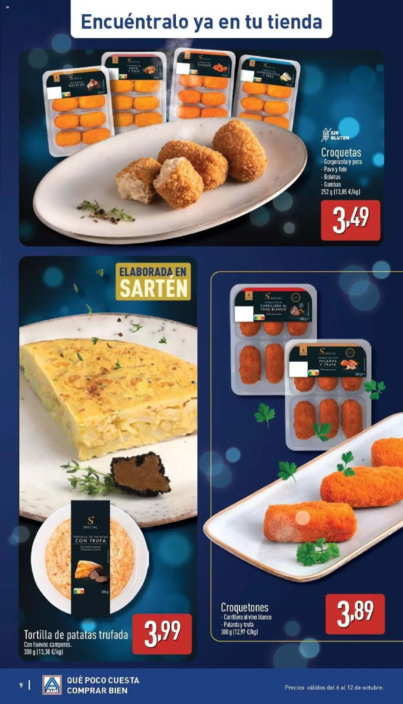 Aldi folleto Península │ válido desde el 06.10.2025 | Página: 9 | Productos: Huevos, Vino, Croquetas