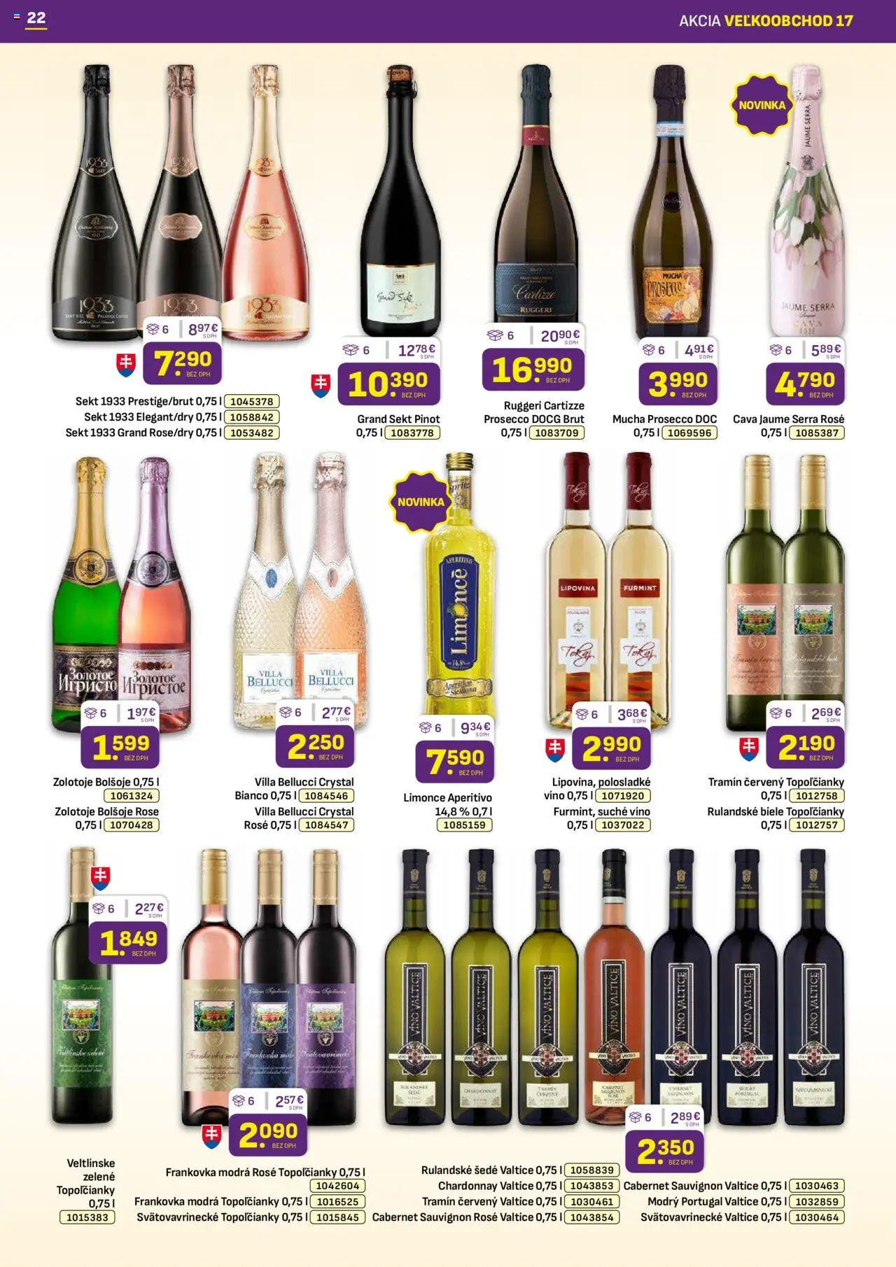Libex leták │ platný od 25.08.2025 | Strana: 22 | Produkty: Víno, Prosecco