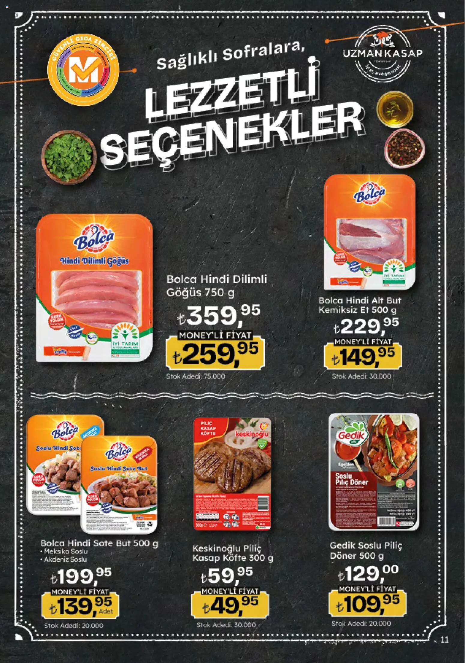 Migros Katalog - Migroskop - 12.02.2026 tarihinden itibaren geçerlidir | Sayfa: 11 | Ürünler: Döner, Piliç