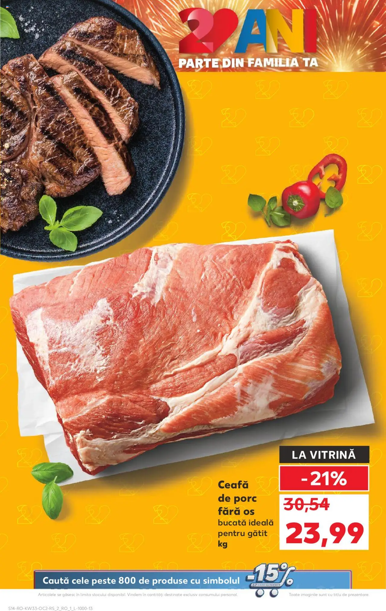 Kaufland RO akciós ujság - amely érvényes a következő dátumtól: 13.08.2025 | Oldal: 14