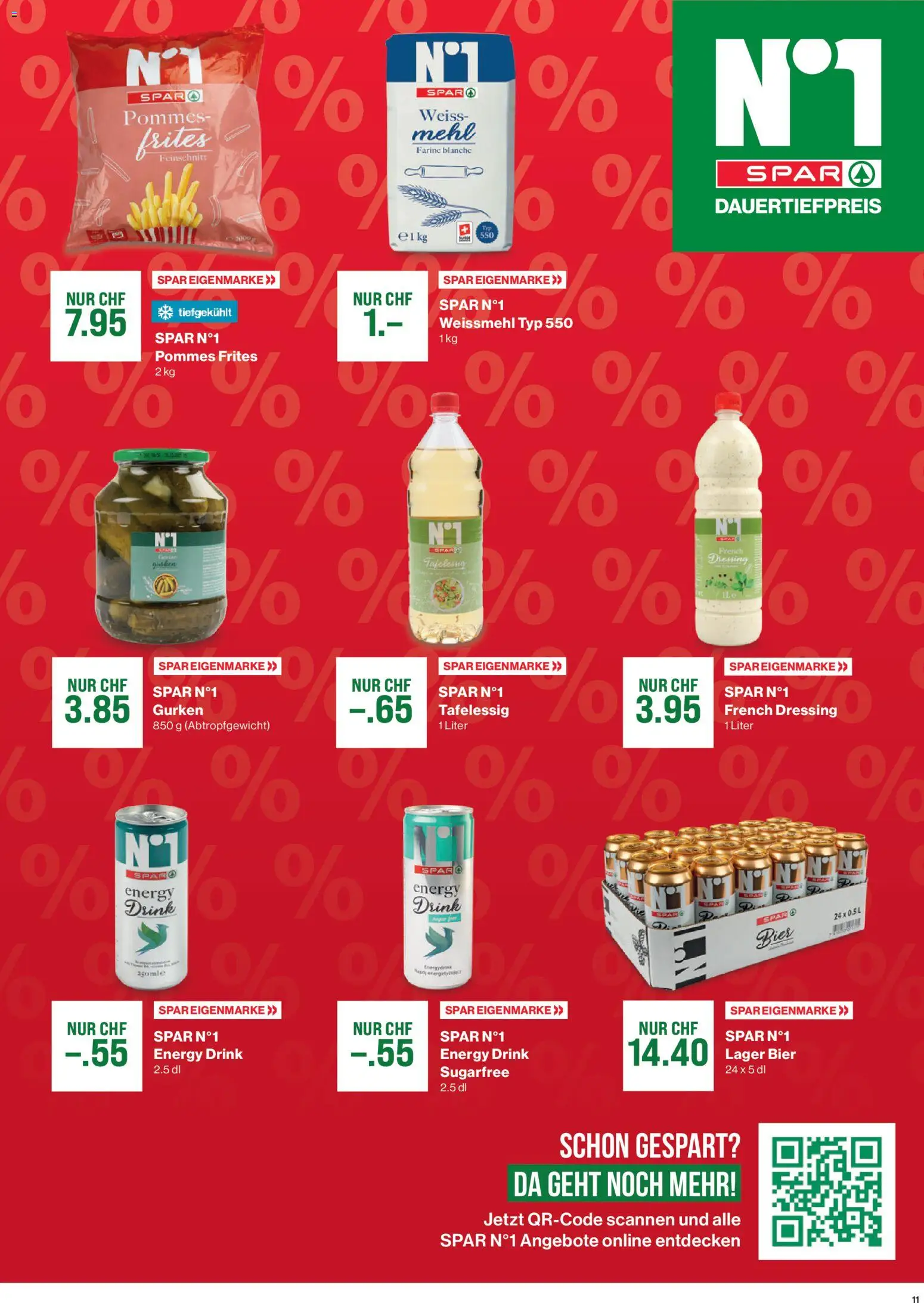 SPAR Aktionen – gültig ab 31.12.2025 | Seite: 11 | Produkte: Mehl, Dressing, Bier, Gurken