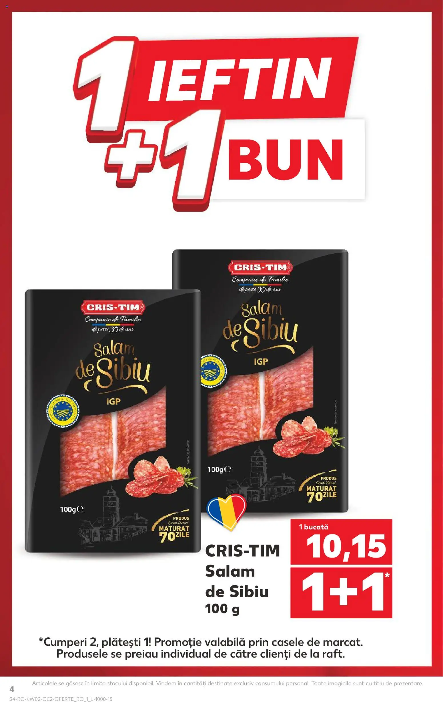 Noul catalog Kaufland – valabil de la 07.01.2026 | Pagină: 4 | Produse: Salam, Pește