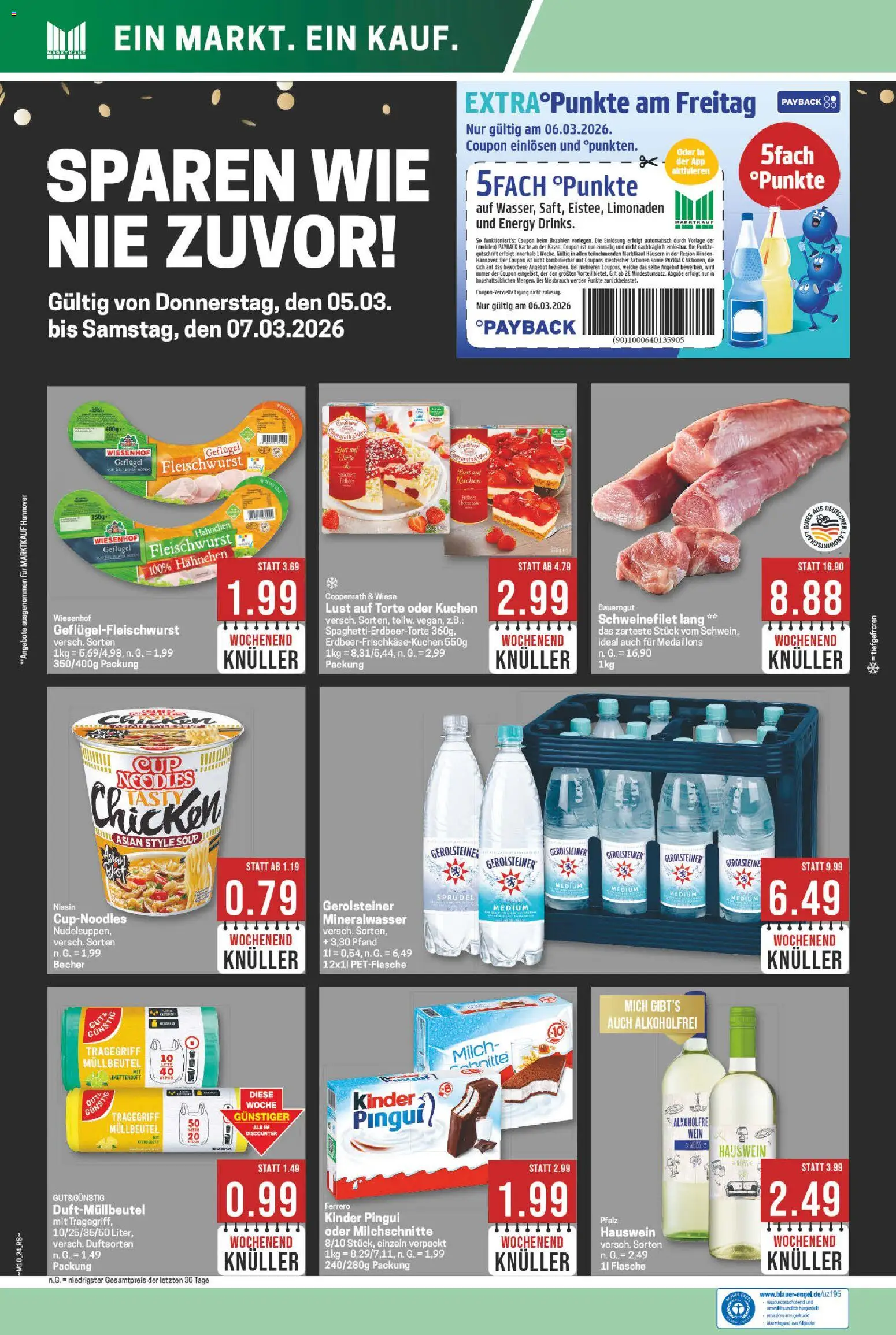 Marktkauf Prospekt 	 – gültig ab 02.03.2026 | Seite: 24 | Produkte: Milch, Mineralwasser, Bauerngut, Gerolsteiner