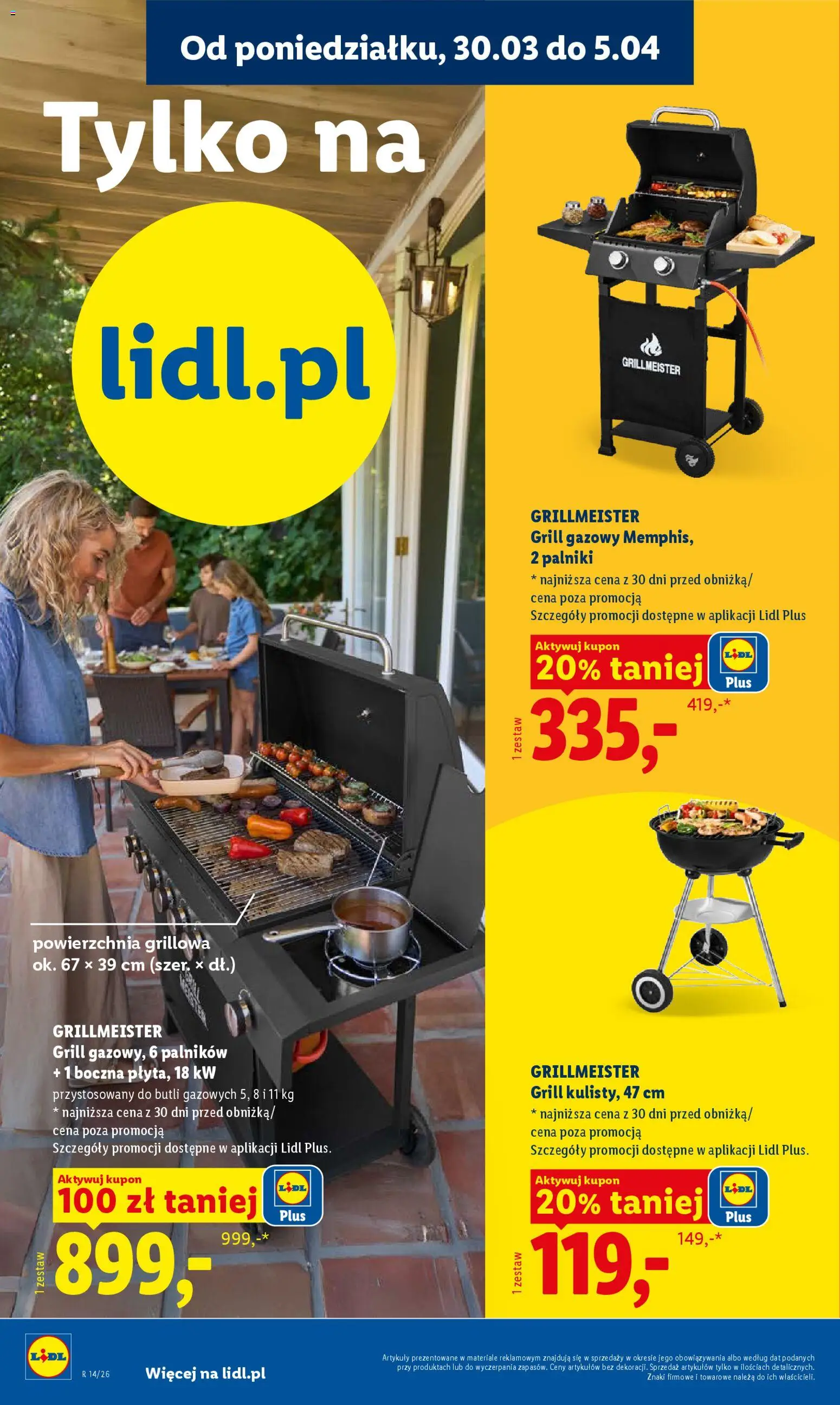 Lidl Katalog od 30.03.2026 | Strona: 8 | Produkty: Grill, Grill gazowy