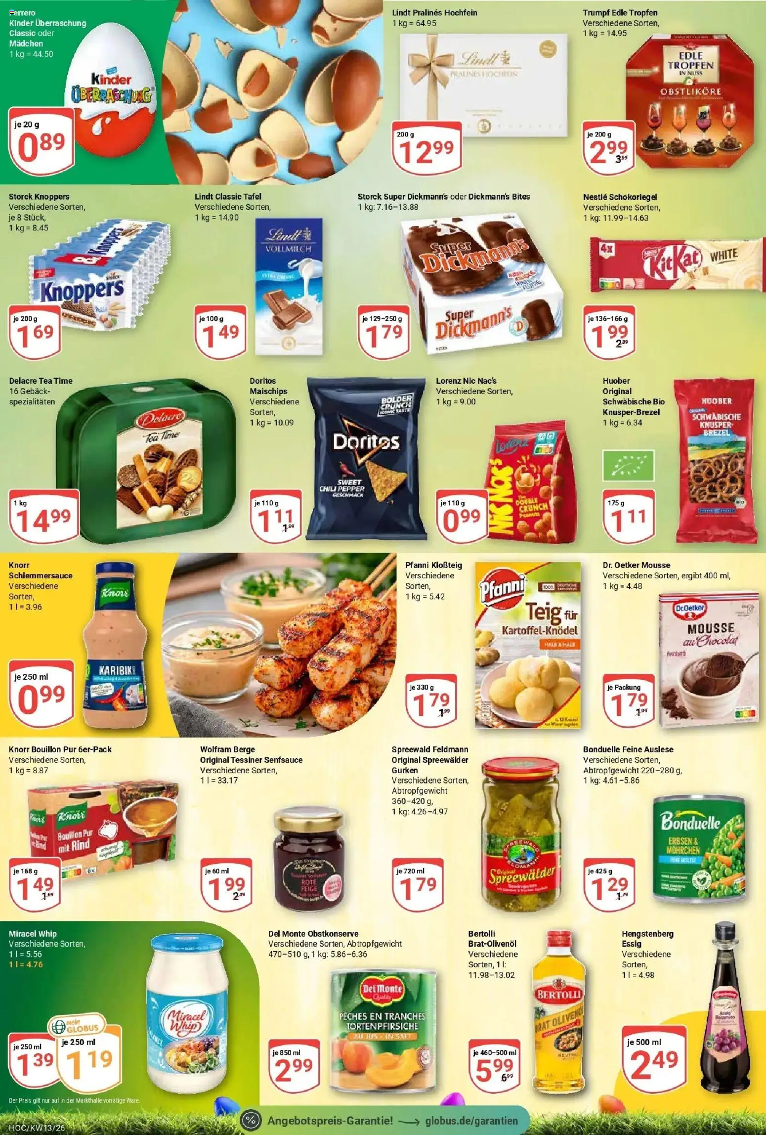 Globus prospekt Hockenheim	 – gültig ab 23.03.2026 | Seite: 13 | Produkte: Essig, Miracel whip, Chili, Gurken