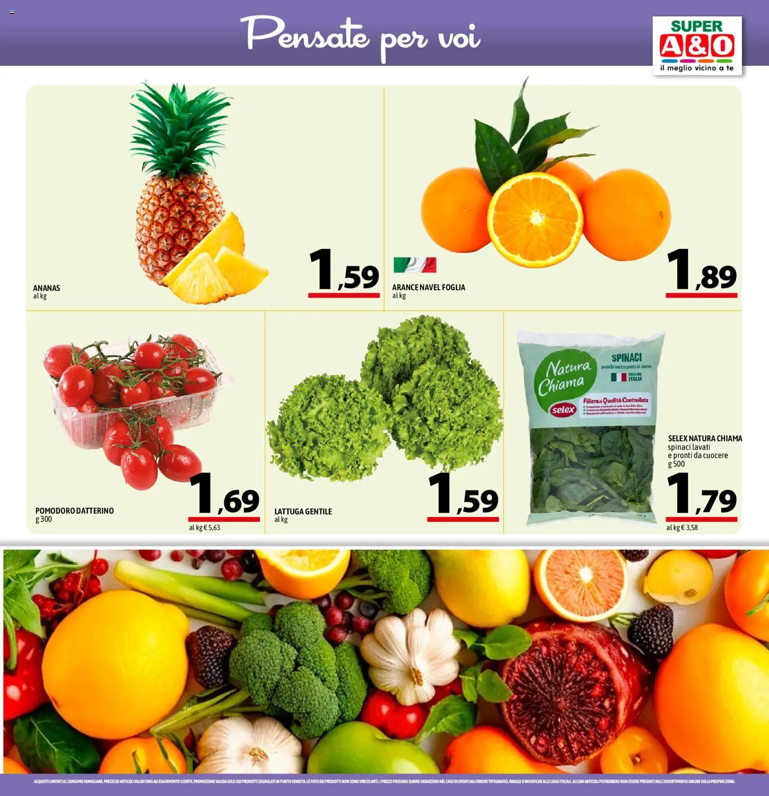 Volantino A&O del 26.03.2026 | Pagina: 3 | Prodotti: Tè, Pomodoro, Ananas, Lattuga
