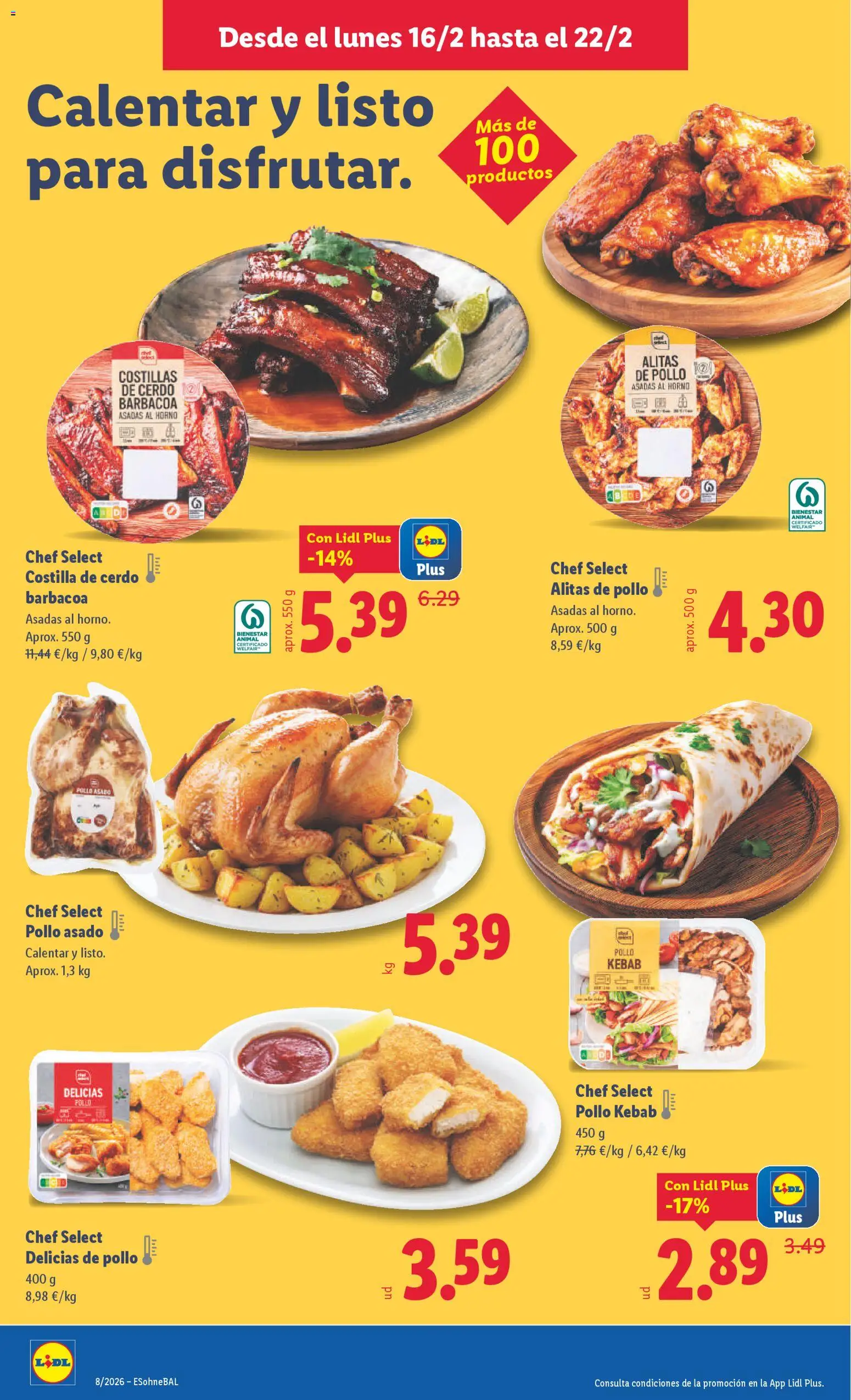 Lidl folleto │ válido desde el 16.02.2026 | Página: 6 | Productos: Cerdo, Costilla de cerdo, Barbacoa, Horno