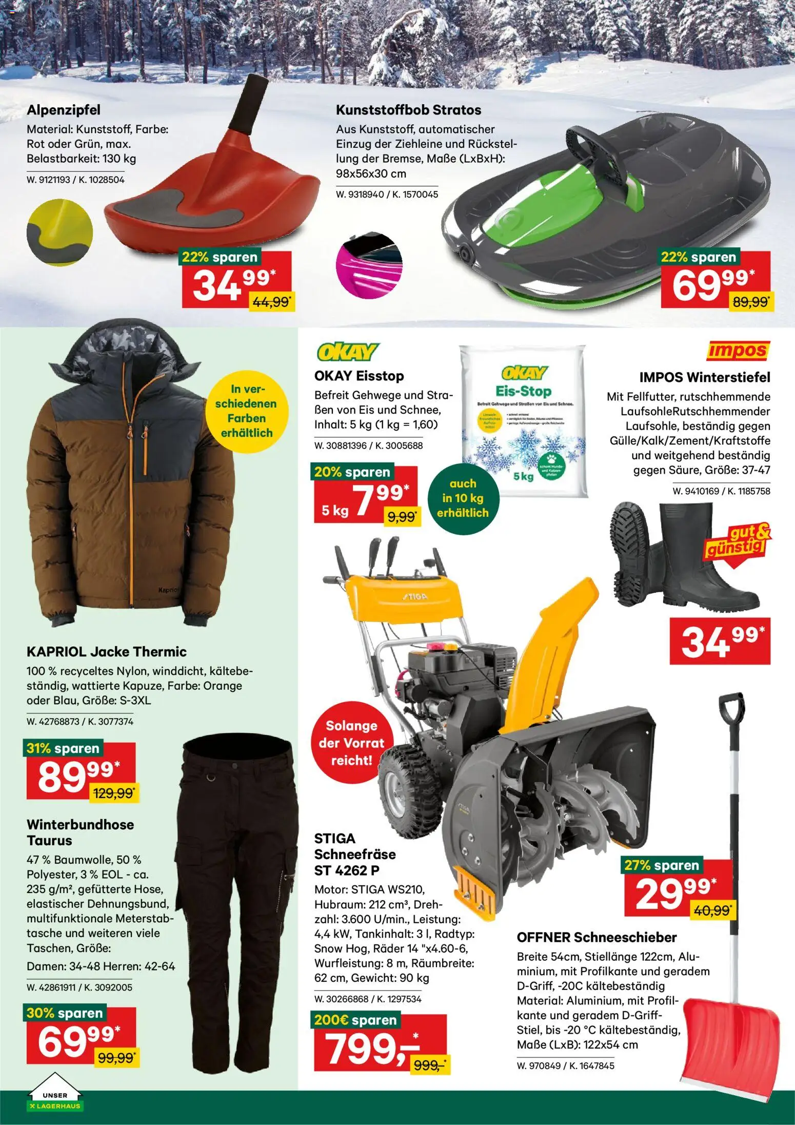 Lagerhaus Flugblatt gültig ab 18.11.2025 | Seite: 4 | Produkte: Jacke, Eis, Tasche, Gewicht