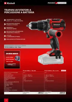Anteprima del volantino Einhell volantino Elettroutensili  valido a partire dal 17.03.2026 | Pagina: 22 | Prodotti: Cintura, Trapano, Scatola, Batteria