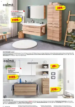 Höffner Bad Spezial ab 01.10.2025 gültig | Seite: 4 | Produkte: Vitrine, Handtuchhalter, Waschtisch, Spiegelschrank
