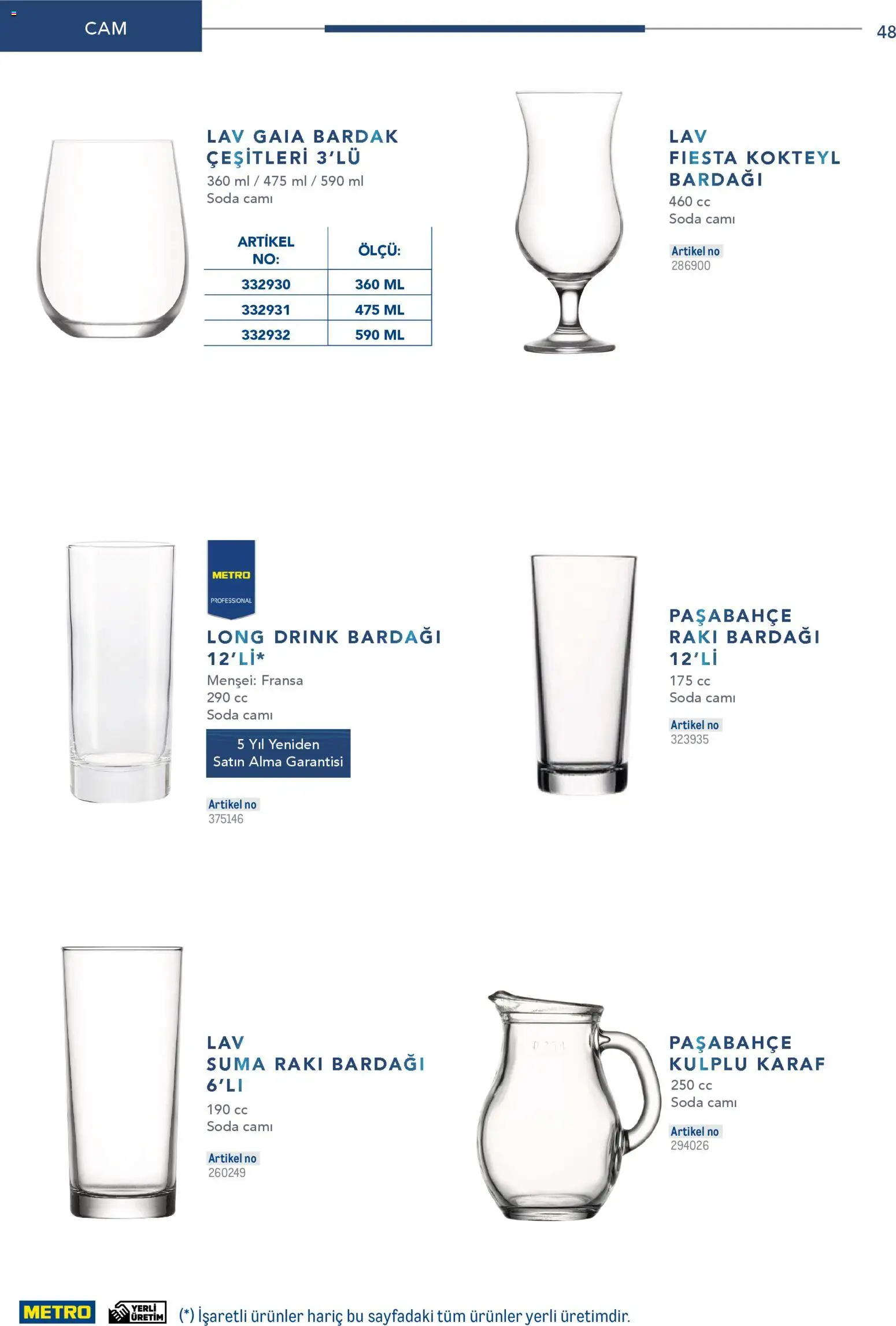 Metro - Profesyonel Çözümler - 26.12.2025 tarihinden itibaren geçerlidir | Sayfa: 48 | Ürünler: Zselatin, Soda