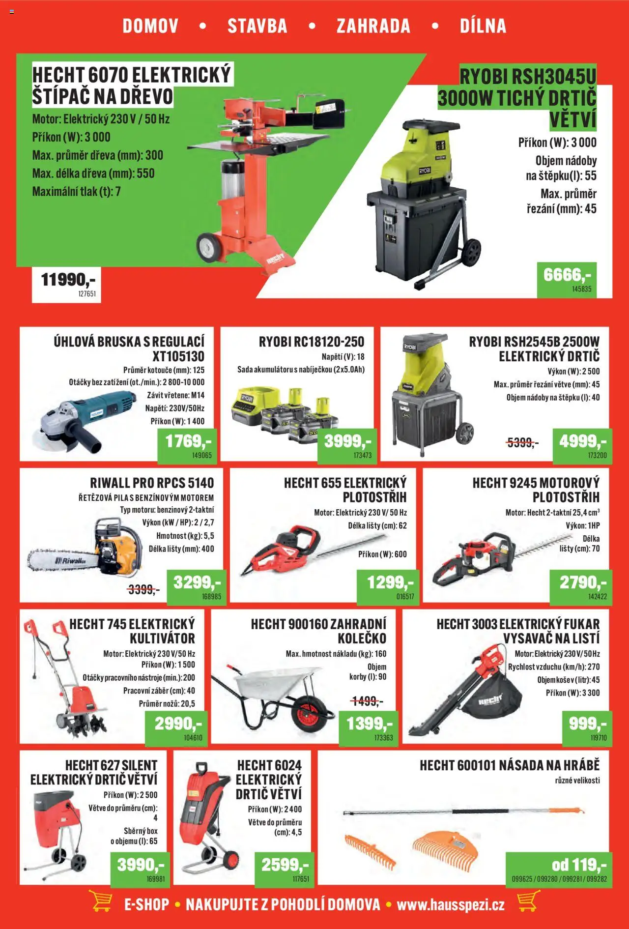 Haus Spezi leták od 10.10.2025 | Strana: 3 | Produkty: Kultivátor, Plotostřih, Drtič, Pila