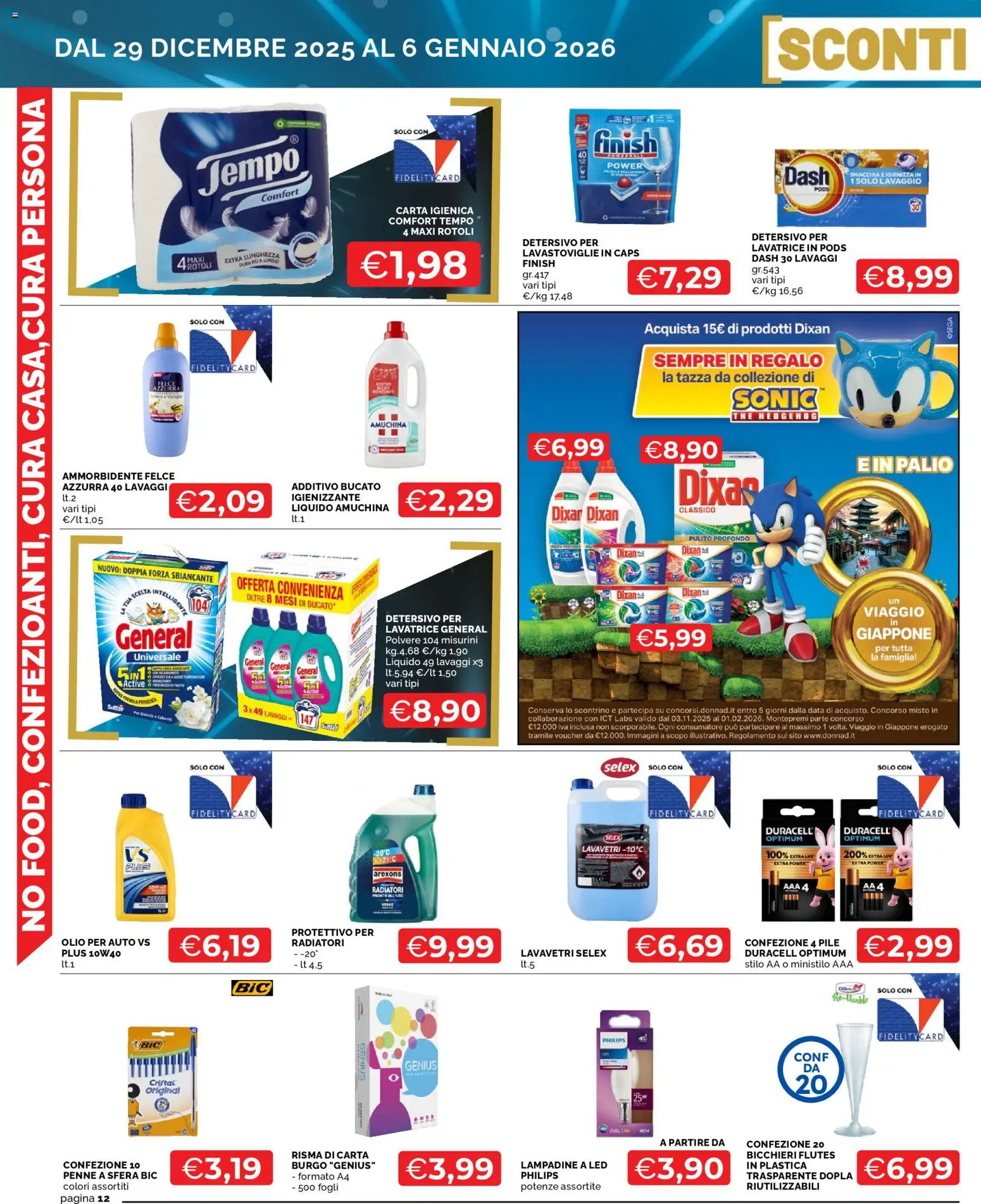 Volantino Mercatò del 29.12.2025 | Pagina: 12 | Prodotti: Carta igienica, Lavatrice, Lavastoviglie, Data