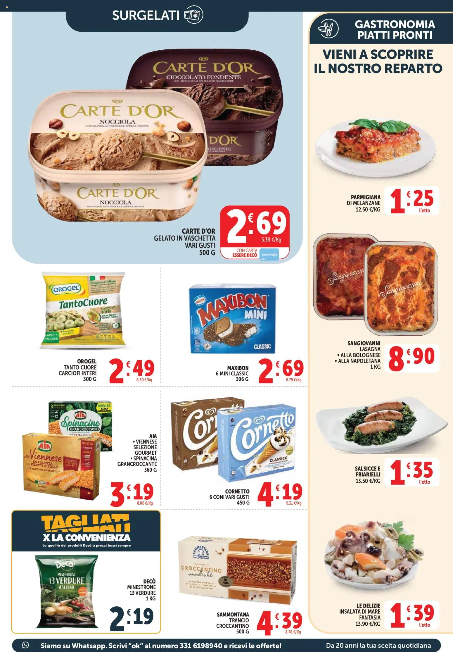 Volantino Decò del 27.03.2026 | Pagina: 23 | Prodotti: Minestrone, Insalata, Verdure, Lasagna