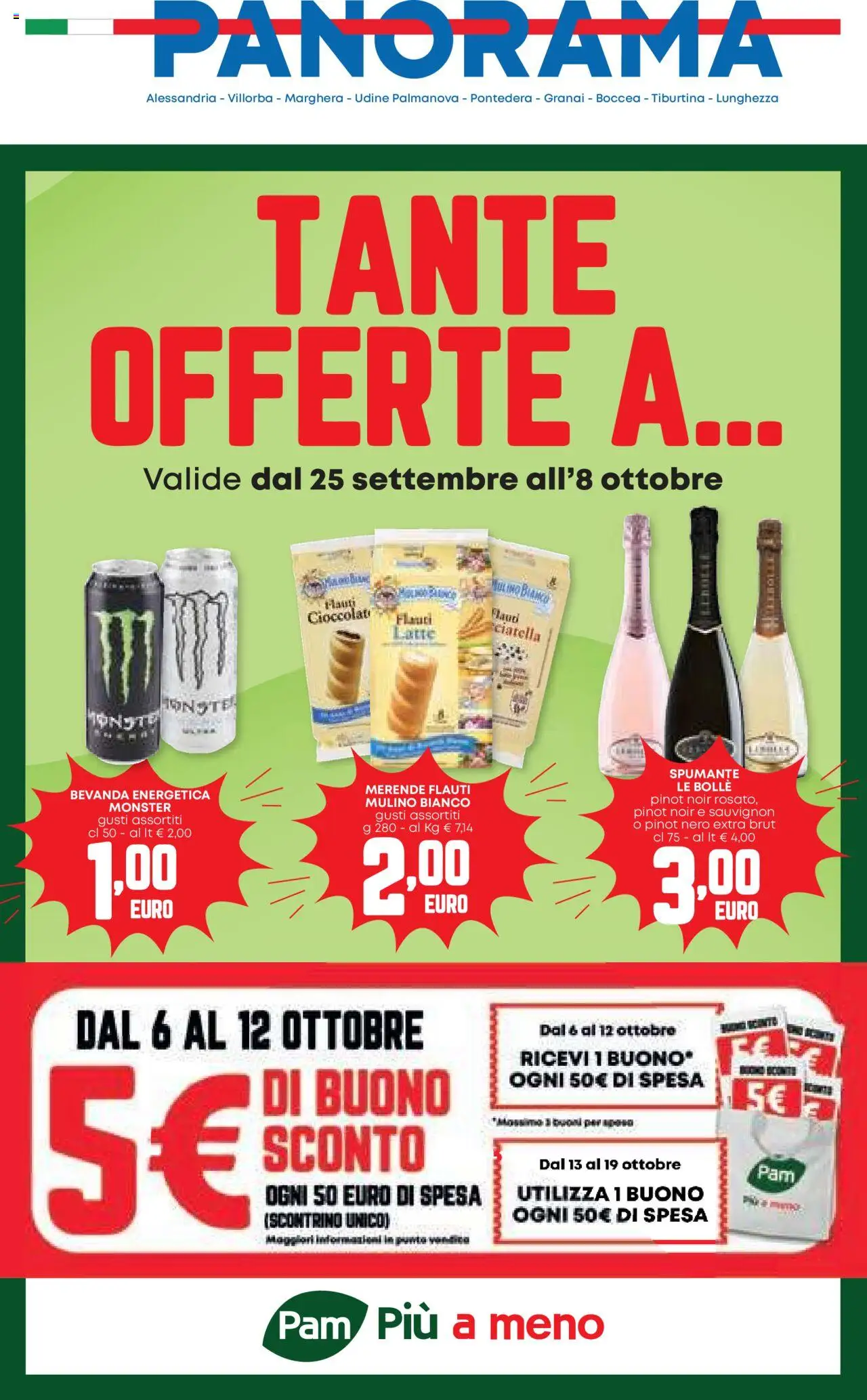 Volantino Panorama del 25.09.2025 | Pagina: 1 | Prodotti: Latte, Spumante