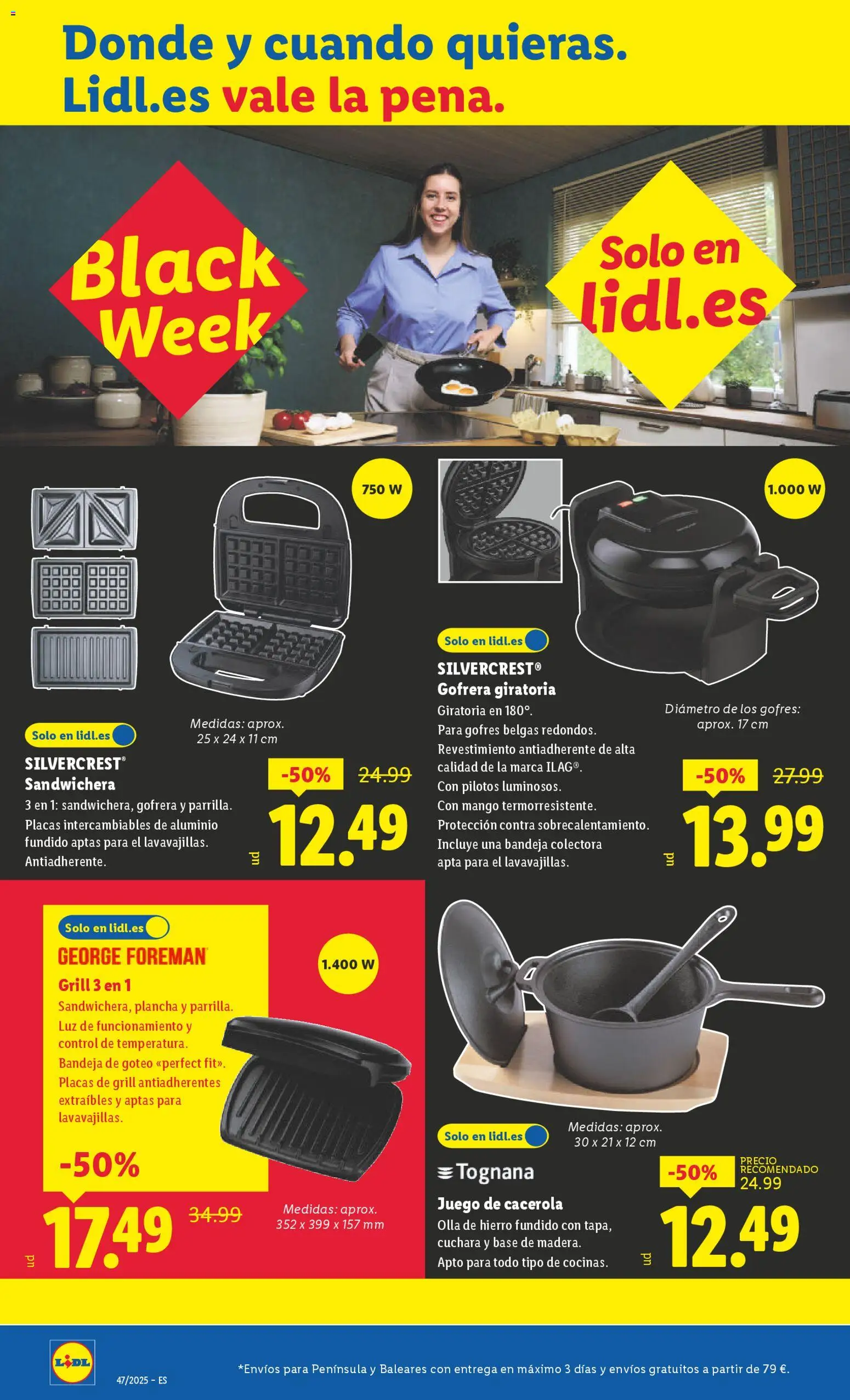 Lidl folleto de bazar │ válido desde el 17.11.2025 | Página: 2 | Productos: Sodastream, Ρούτερ, Plancha, Sandwichera