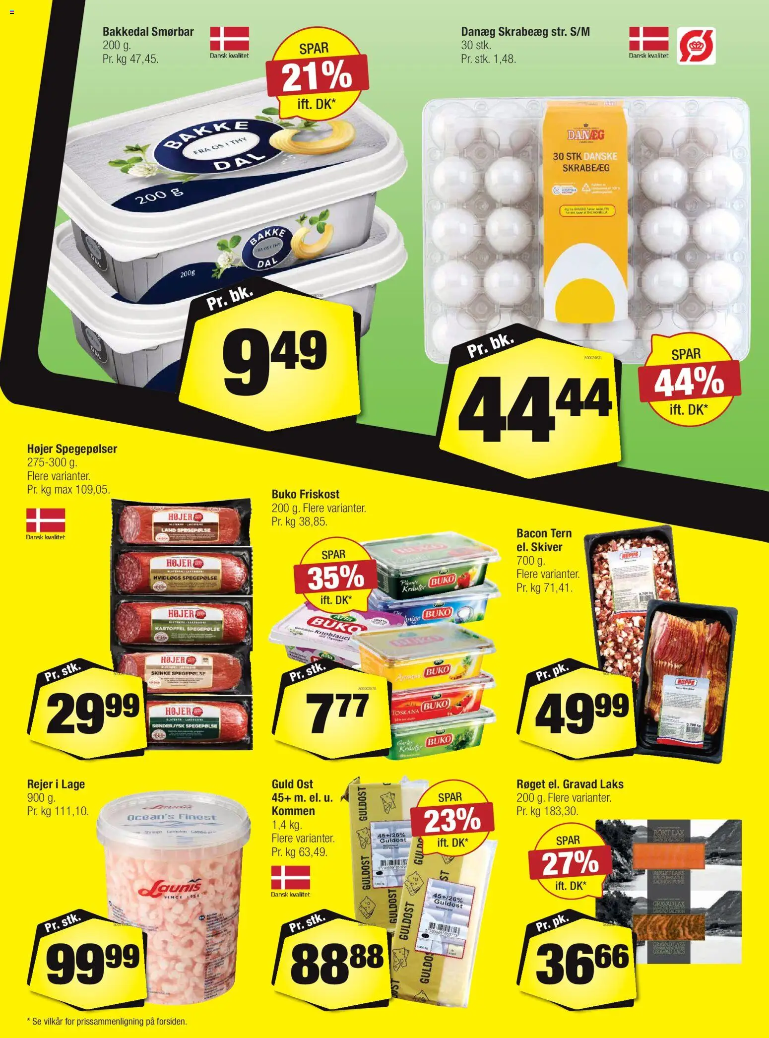 Calle tilbudsavis – gyldig fra 08.04.2026 | Side: 11 | Produkter: Skinke, Spegepølse, Bacon, Rejer