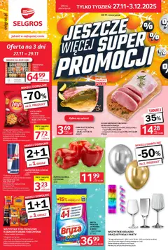 Pogląd oferty "Selgros cash&carry Gazetka - Jeszcze więcej super promocji" - ważna od 27.11.2025