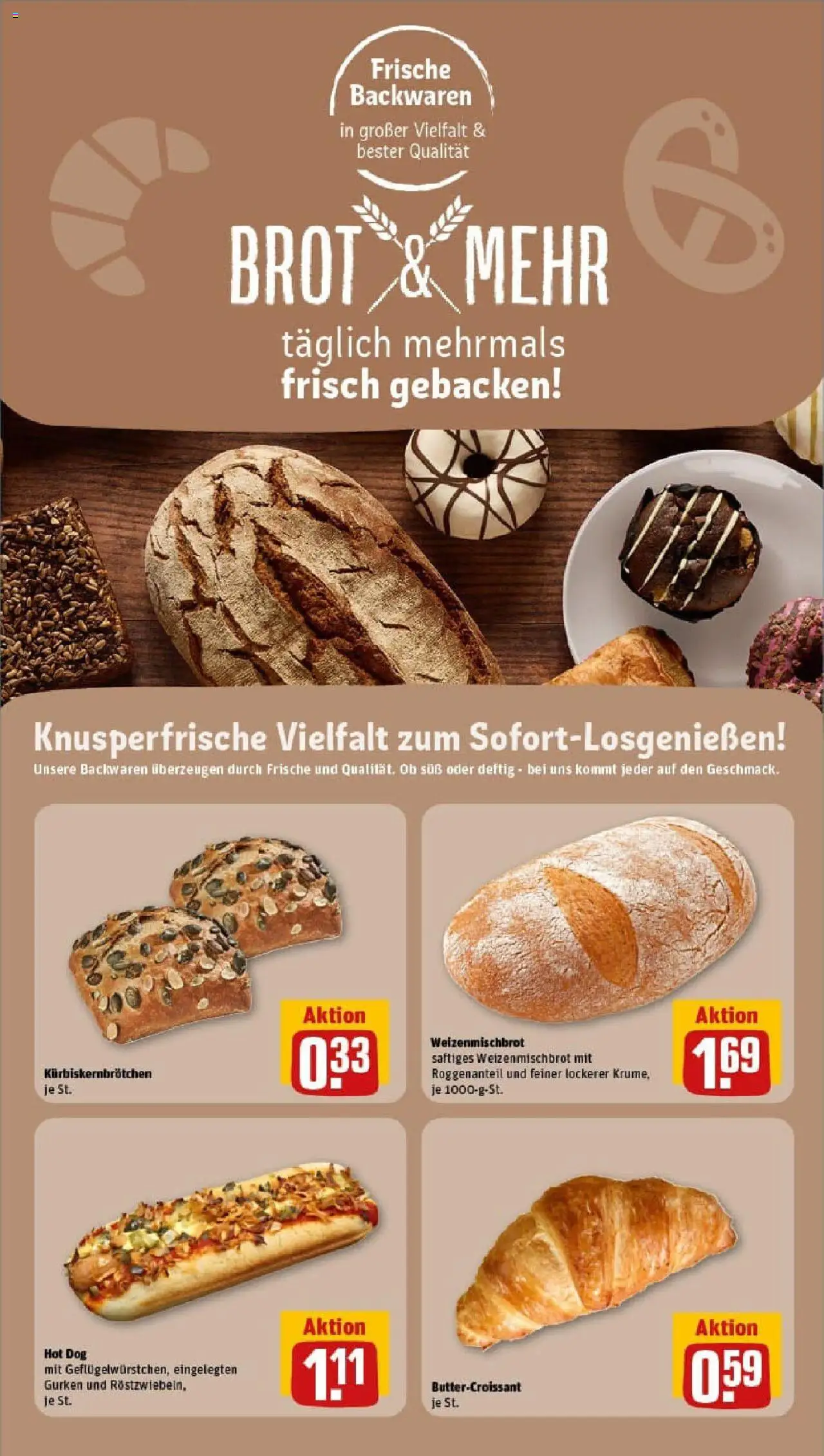 Rewe prospekt Iserlohn	 - gültig ab dem 20.07.2025 | Seite: 26 | Produkte: Croissant, Brot, Gurken
