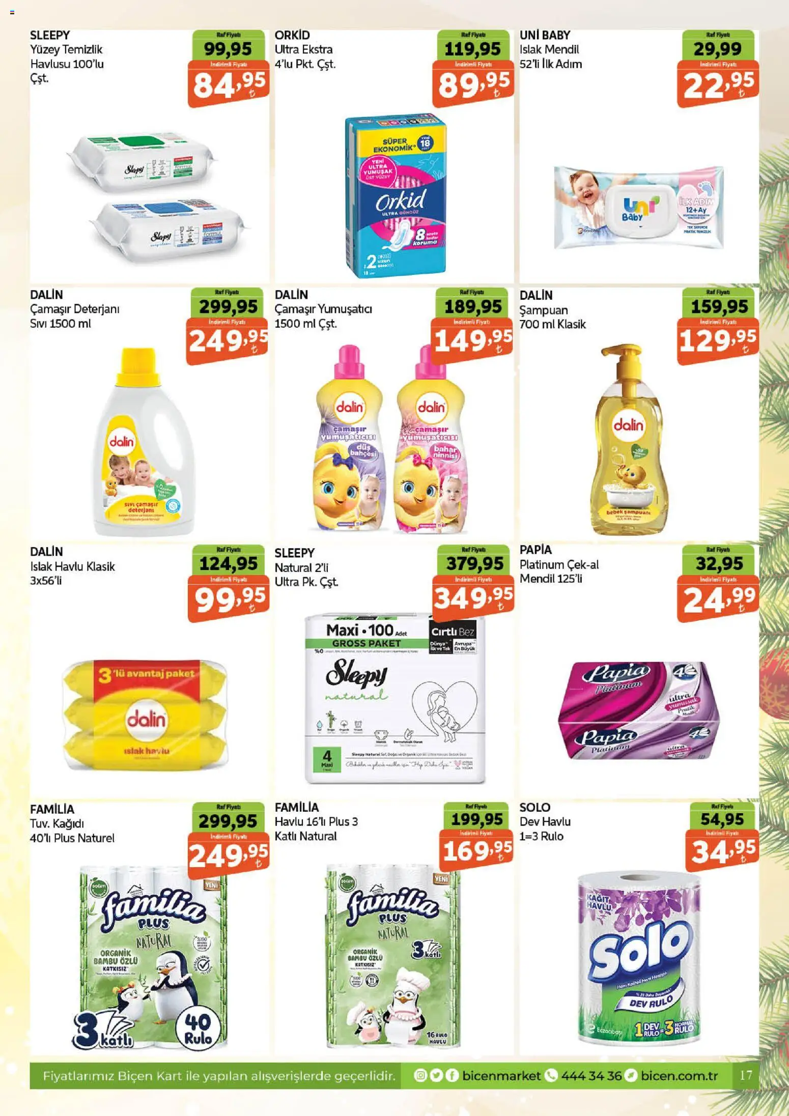 Biçen Market Katalog - 25.12.2025 tarihinden itibaren geçerlidir | Sayfa: 17 | Ürünler: Raf, Şampuan, Çamaşır deterjanı, Yumuşatıcı
