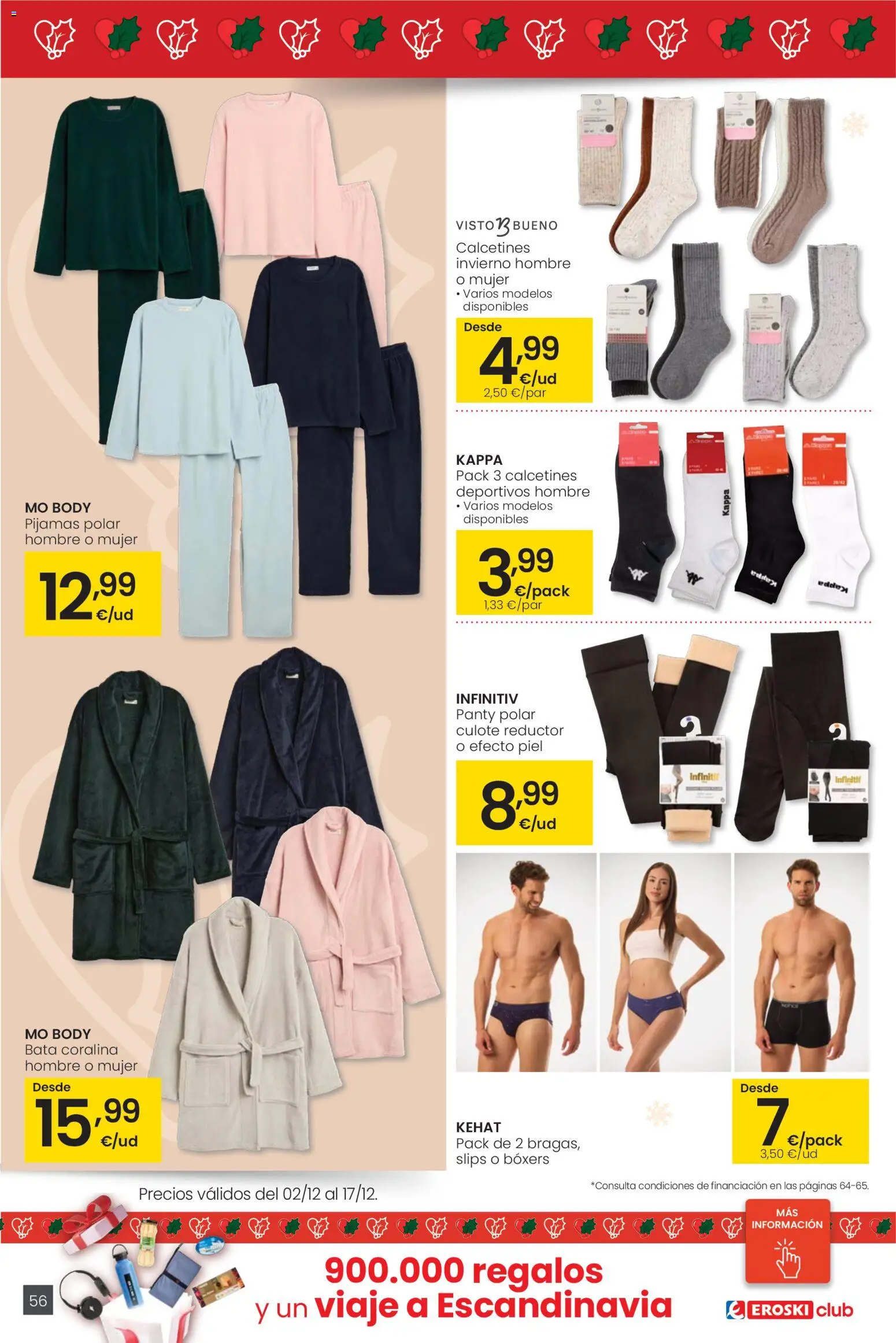 Eroski - Ofertón Navidad  │ válido desde el 27.11.2025 | Página: 56 | Productos: Boxers, Body