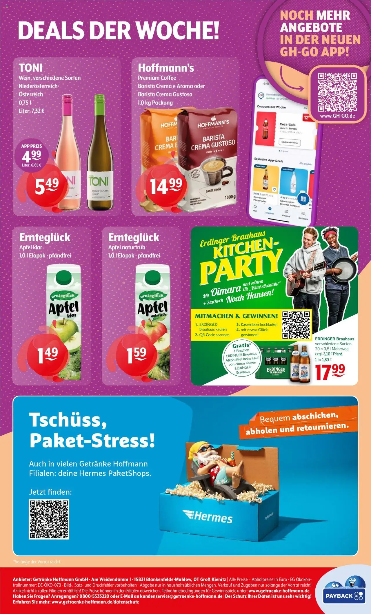 Getränke Hoffmann - Nordrhein - Westfalen – gültig ab 29.09.2025 | Seite: 8 | Produkte: Erdinger, Äpfel, Gerolsteiner