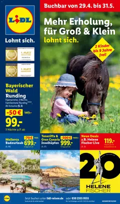 Lidl Reisen Prospekt 	 ab 29.04.2026 gültig