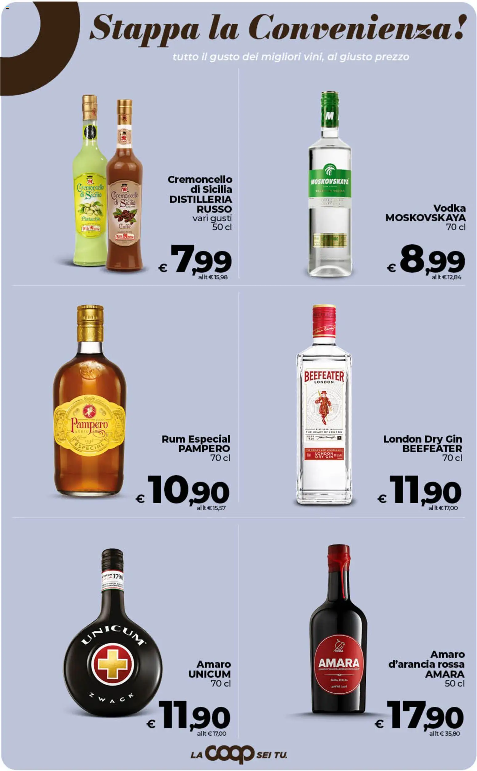 Volantino COOP del 07.04.2026 | Pagina: 37 | Prodotti: Gin, Rum, The, Amaro