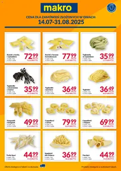 Pogląd oferty "Makro Gazetka - La Pasta" - ważna od 14.07.2025