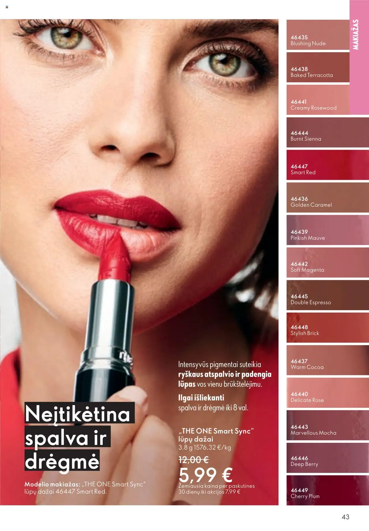 Oriflame akcijos nuo 08.10.2025 | Puslapis: 43 | Prekių: Makiažas