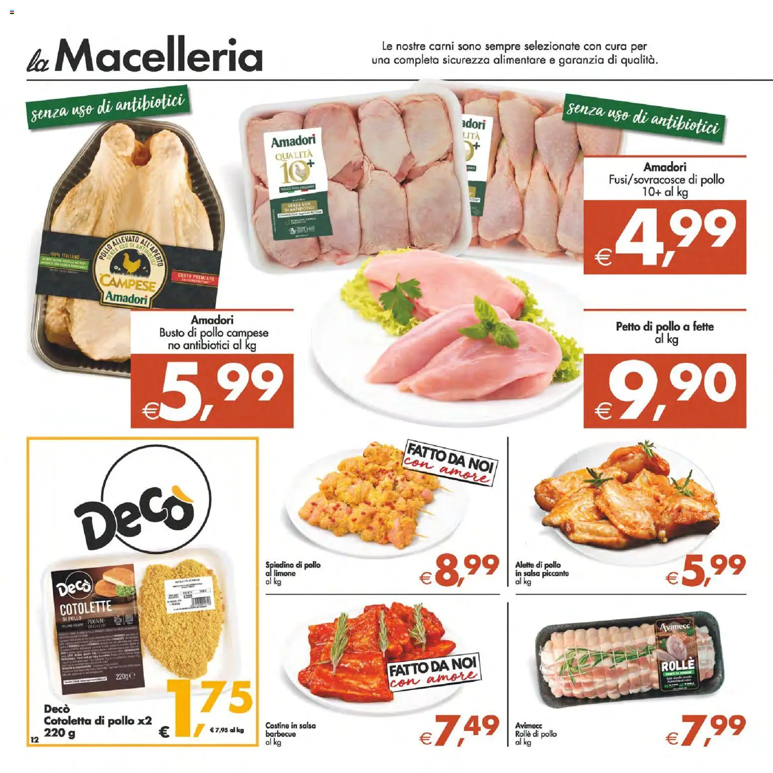 Volantino Decò del 06.03.2026 | Pagina: 12 | Prodotti: Petto di Pollo, Salsa, Barbecue, Limone