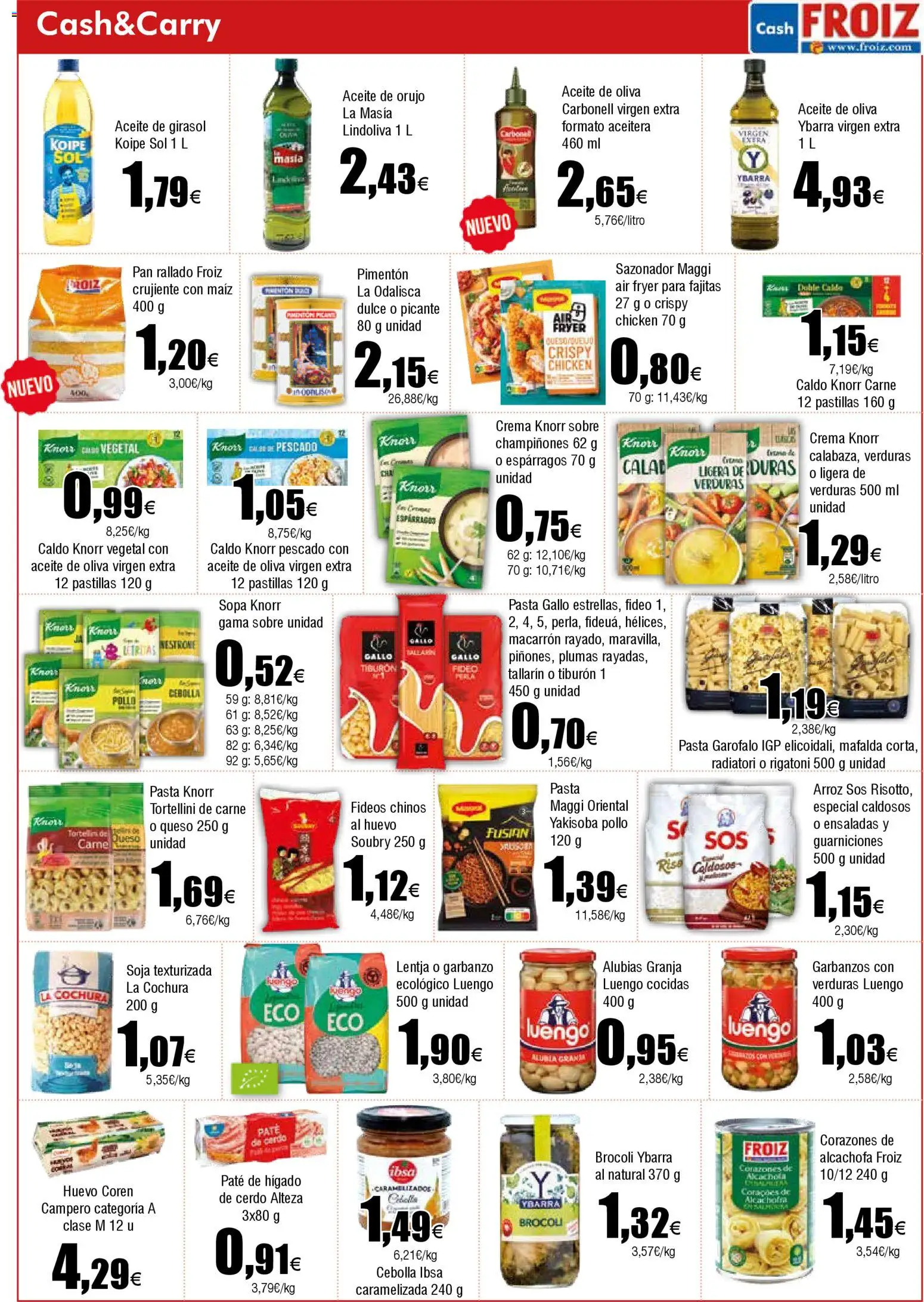 Froiz - Folleto Cash │ válido desde el 21.10.2025 | Página: 2 | Productos: Queso, Cerdo, Paté, Aceite de oliva virgen extra