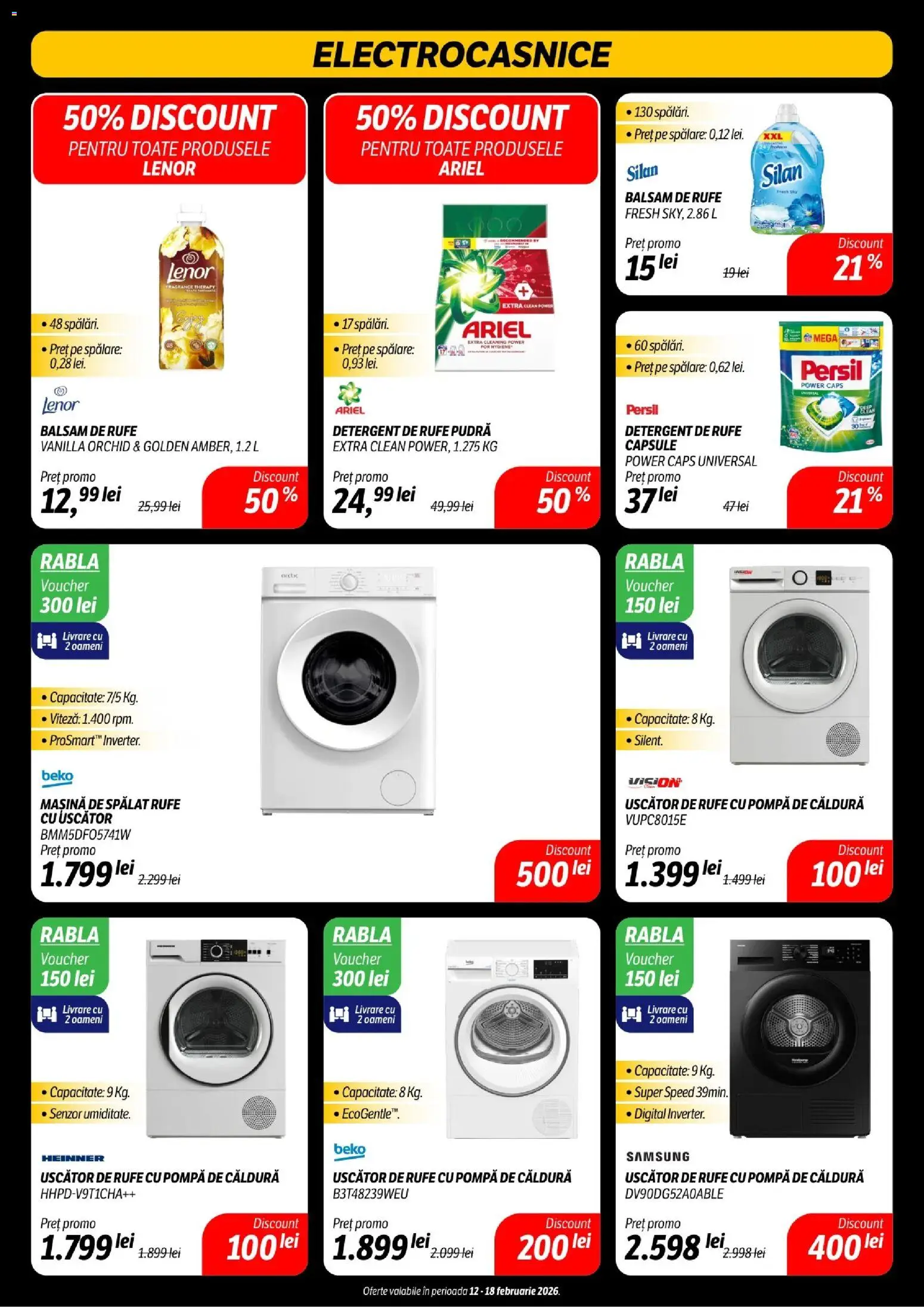 Noul catalog Flanco – valabil de la 12.02.2026 | Pagină: 13 | Produse: Pomelo, Mașină De Spălat, Pudră, Detergent