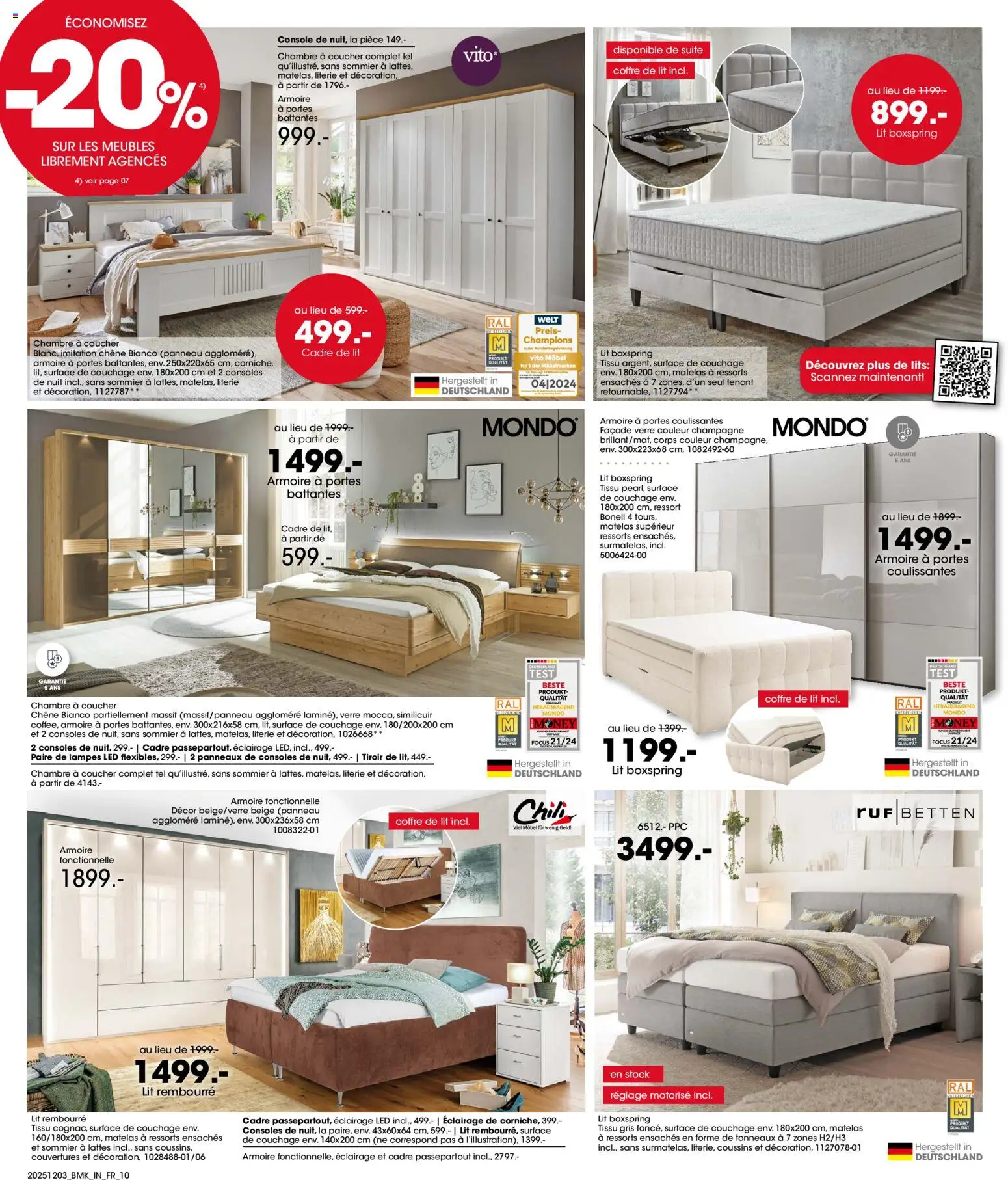 {H1} | Page: 10 | Produits: Champagne, Matelas, Armoire, Cadre