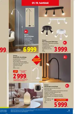 Lidl Akciós újság - amely érvényes a következő dátumtól: 15.01.2026 | Oldal: 41 | Termékek: Led-izzó, Távirányító, Illóolaj, Izzó