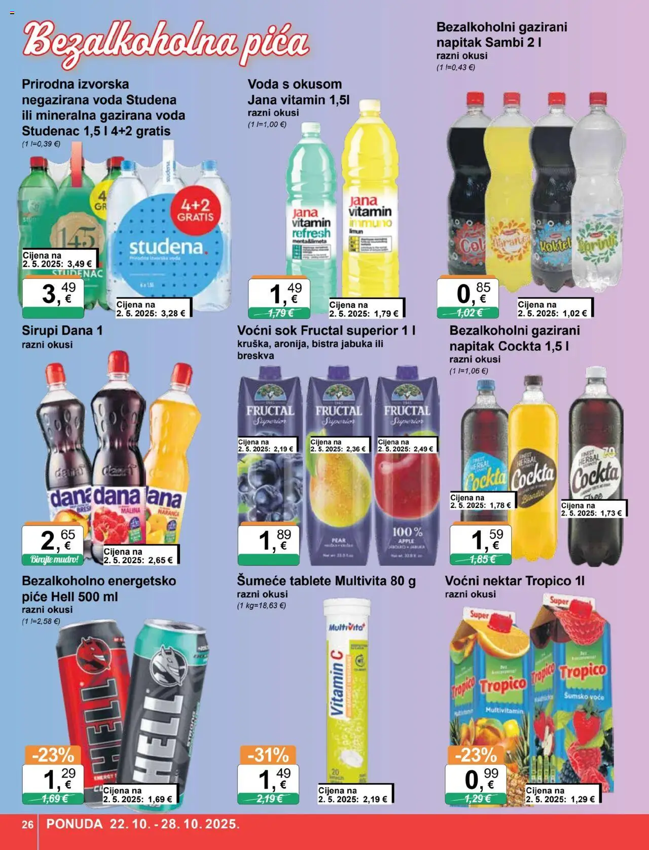KTC katalog | vrijedi od 22.10.2025 | Stranica: 26 | Proizvodi: Hell, Pica, Breskva, Šumeće tablete